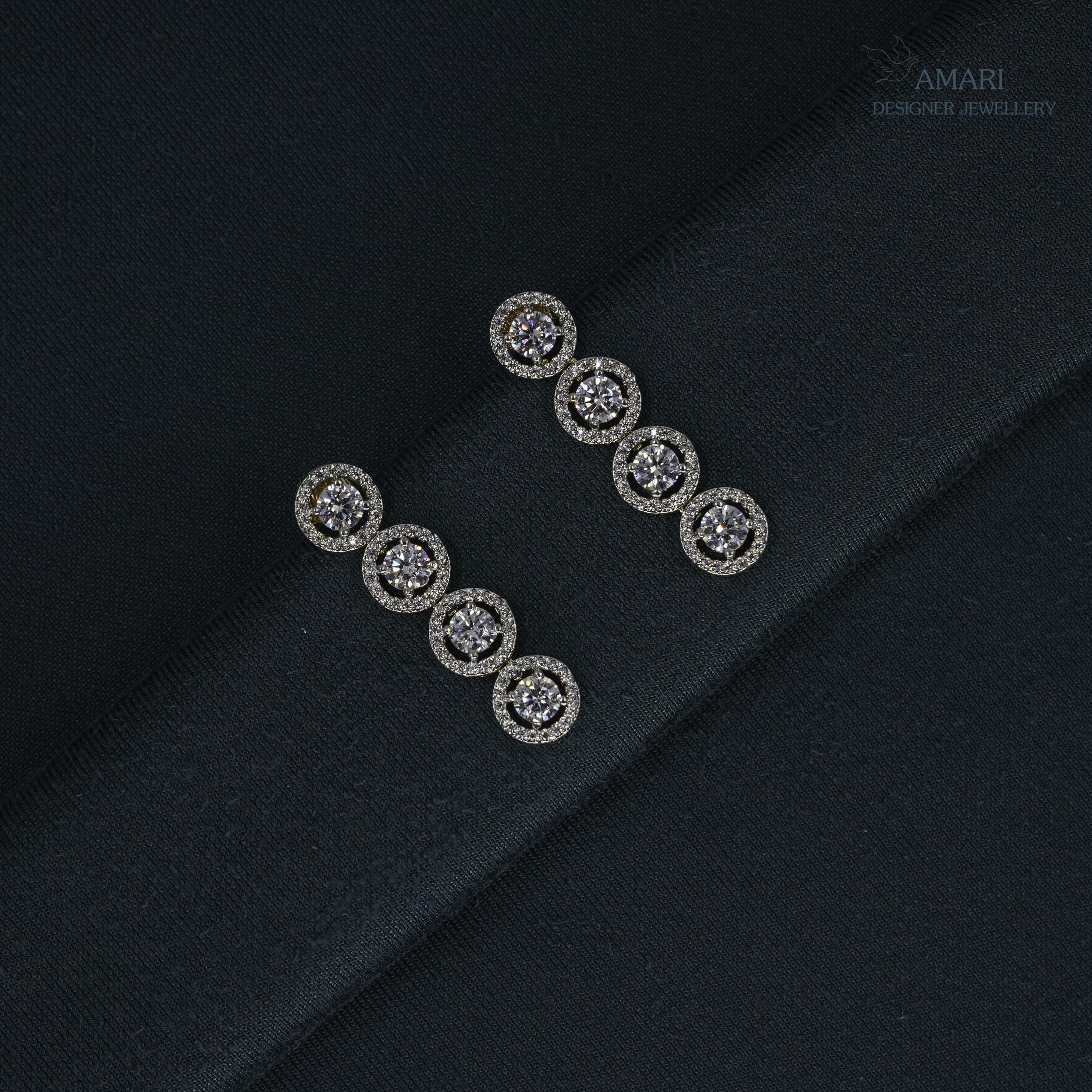 Elegant Round stone Necklace -