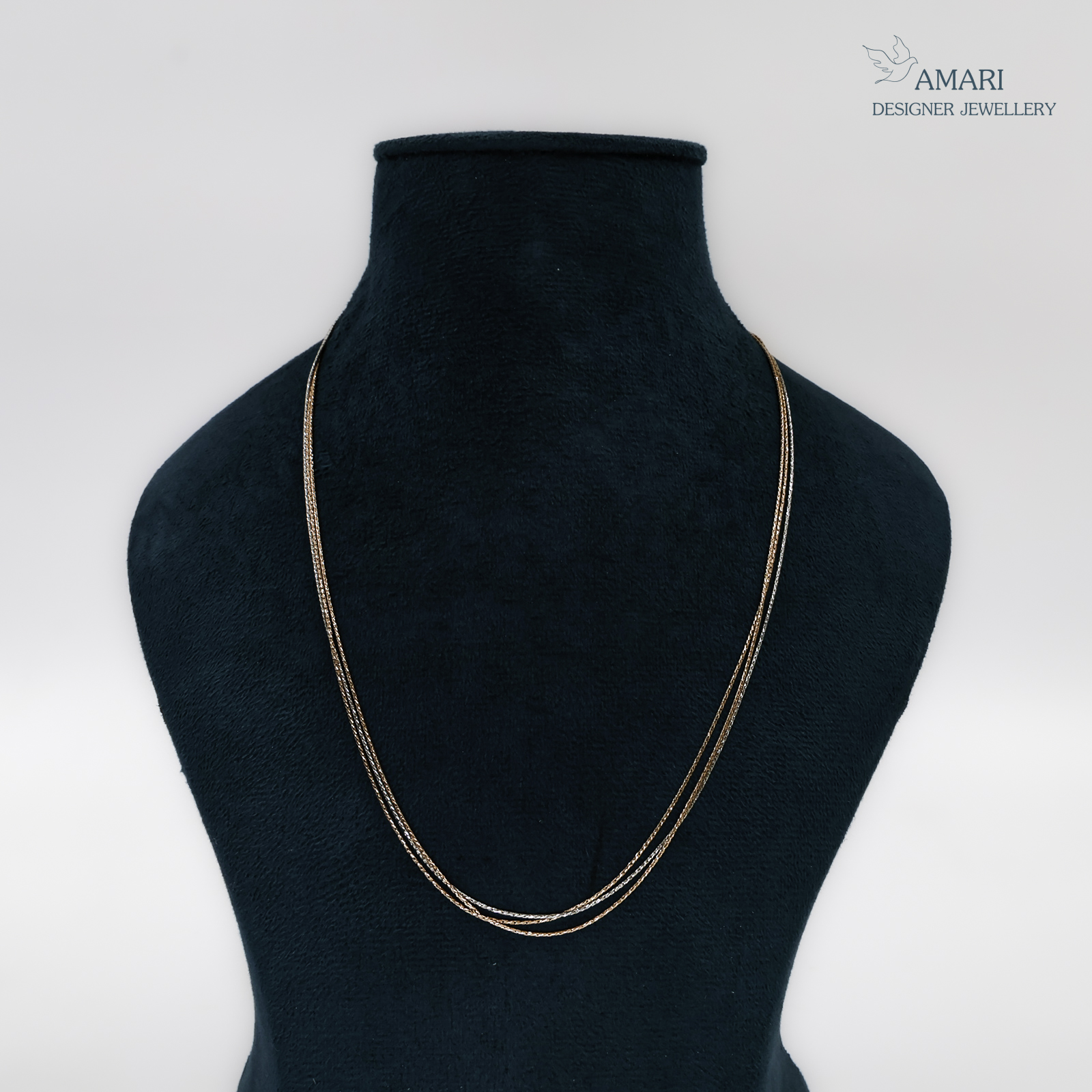 Triple Layered Silver Statement Chain -