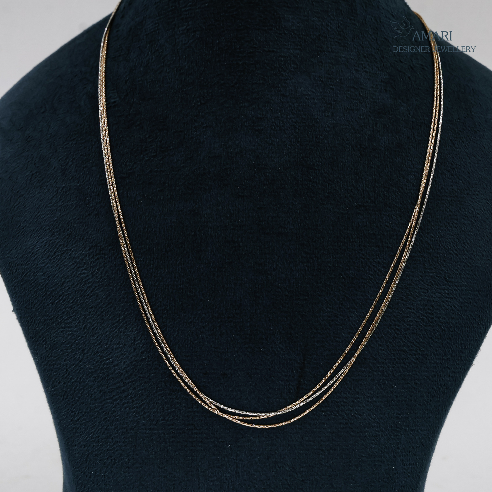 Triple Layered Silver Statement Chain -