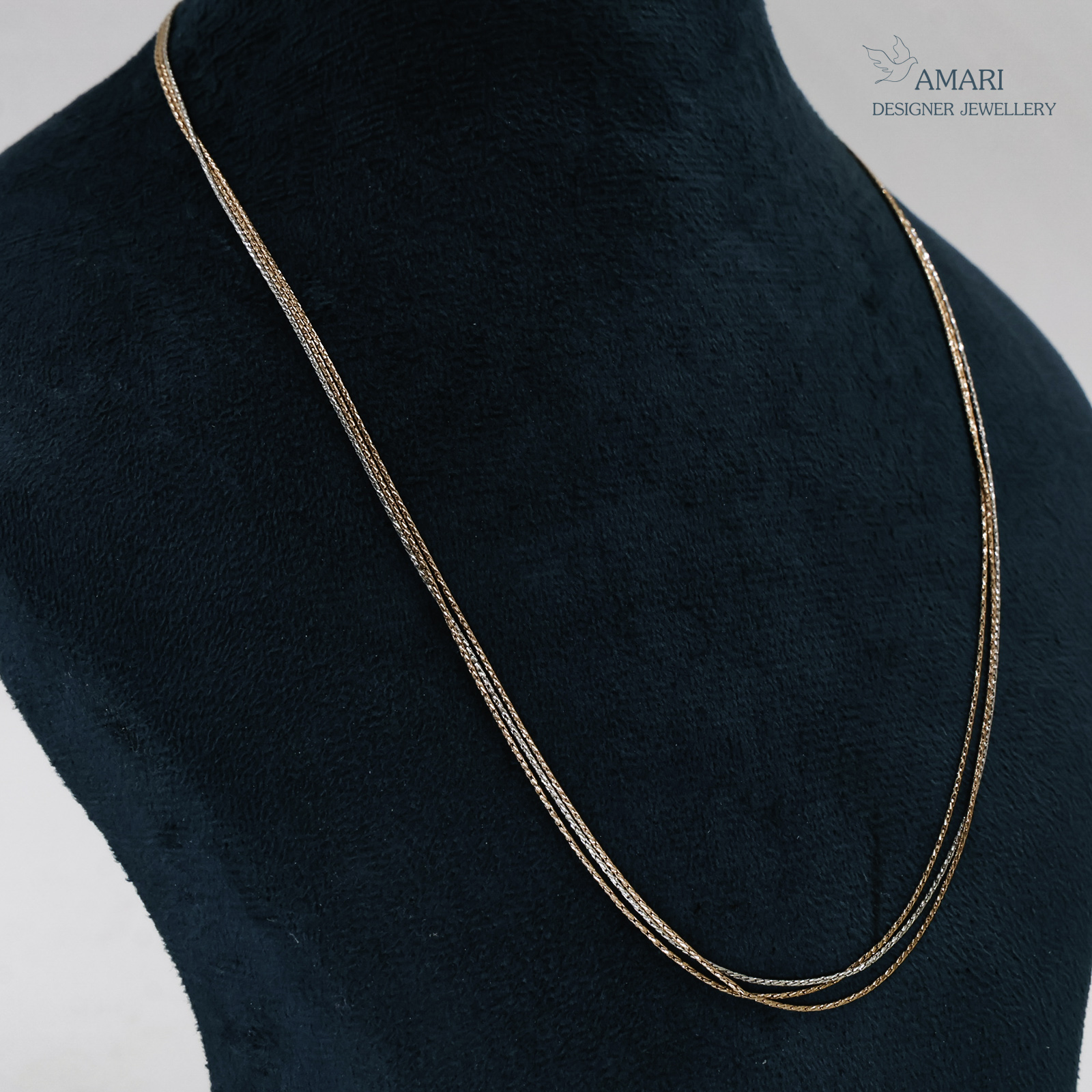 Triple Layered Silver Statement Chain -