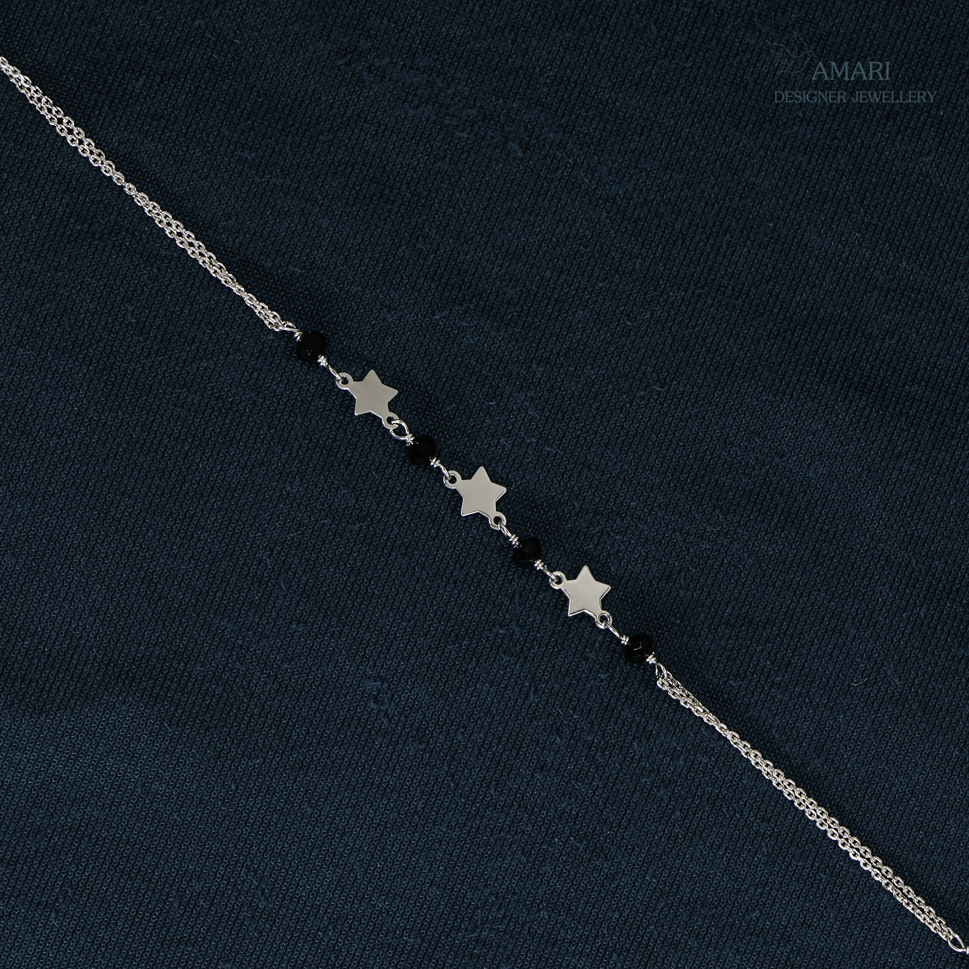 Elegant Silver Charm Bracelet With Star