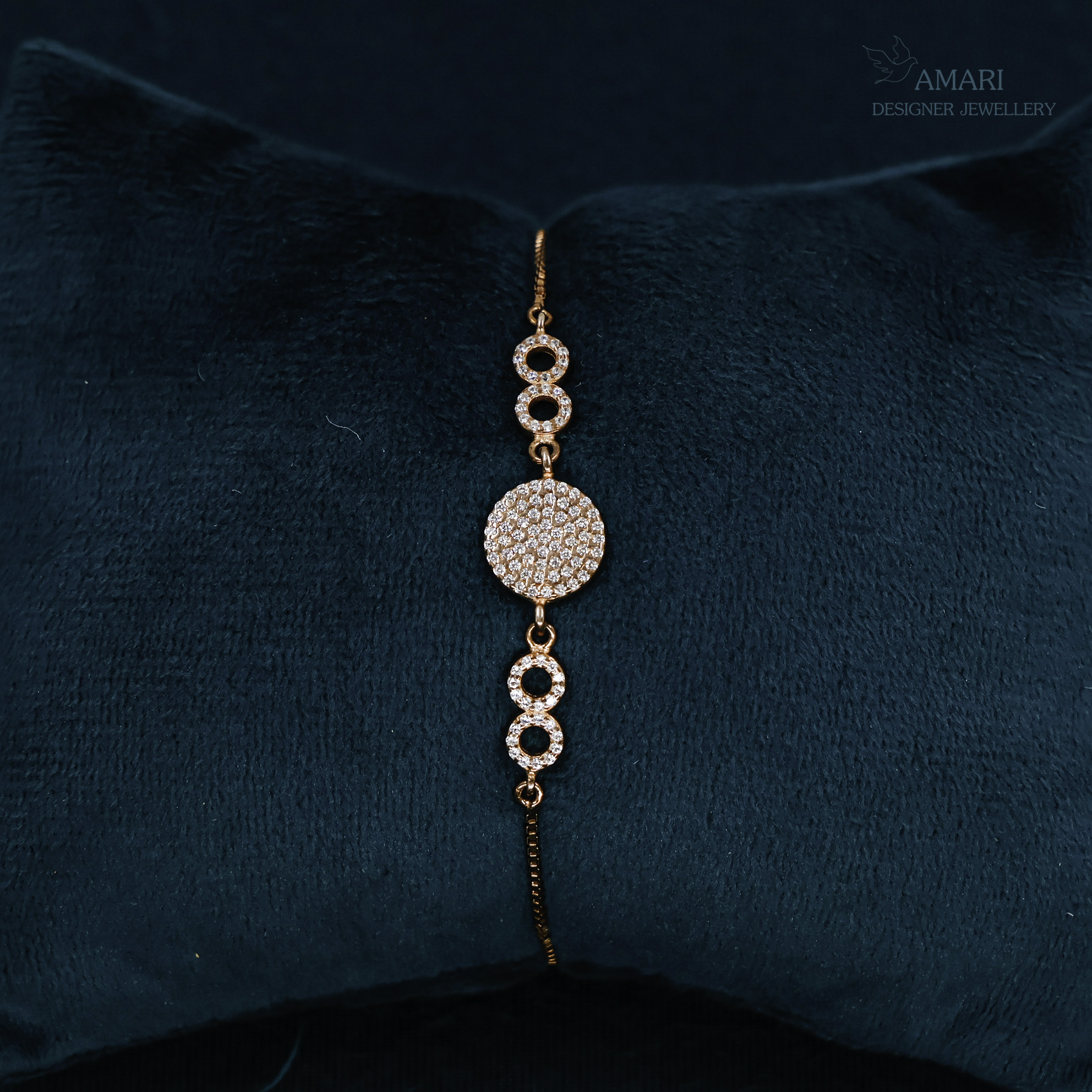 Simple Round Adjustable Silver Bracelet