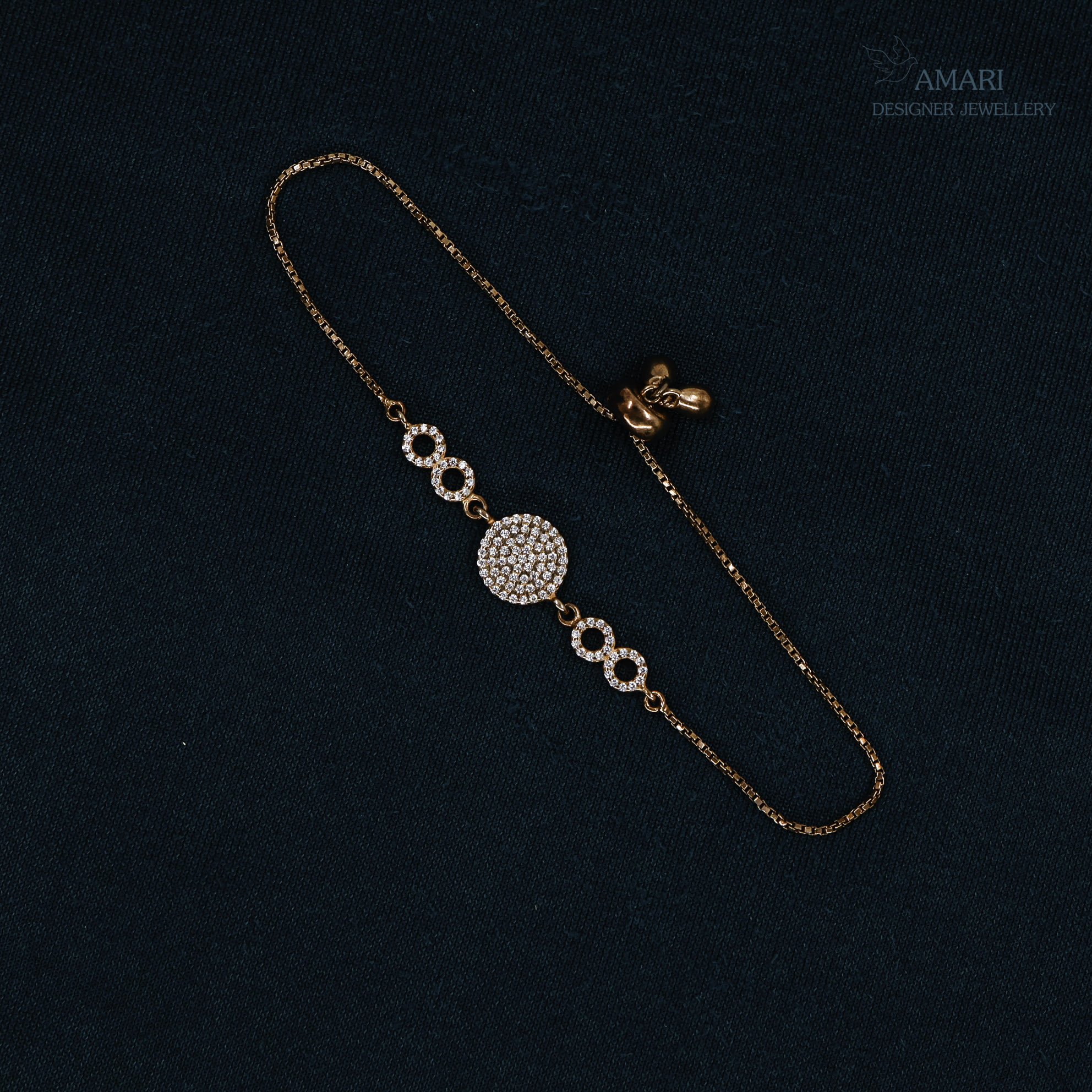 Simple Round Adjustable Silver Bracelet - Tennis Bracelets