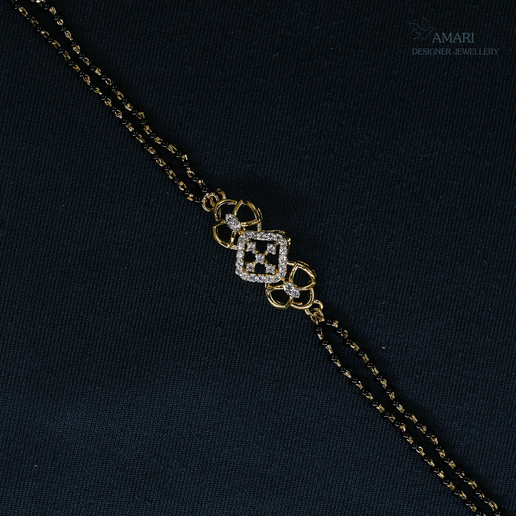 Classic Glamour Silver Hand Mangal Sutra Bracelet