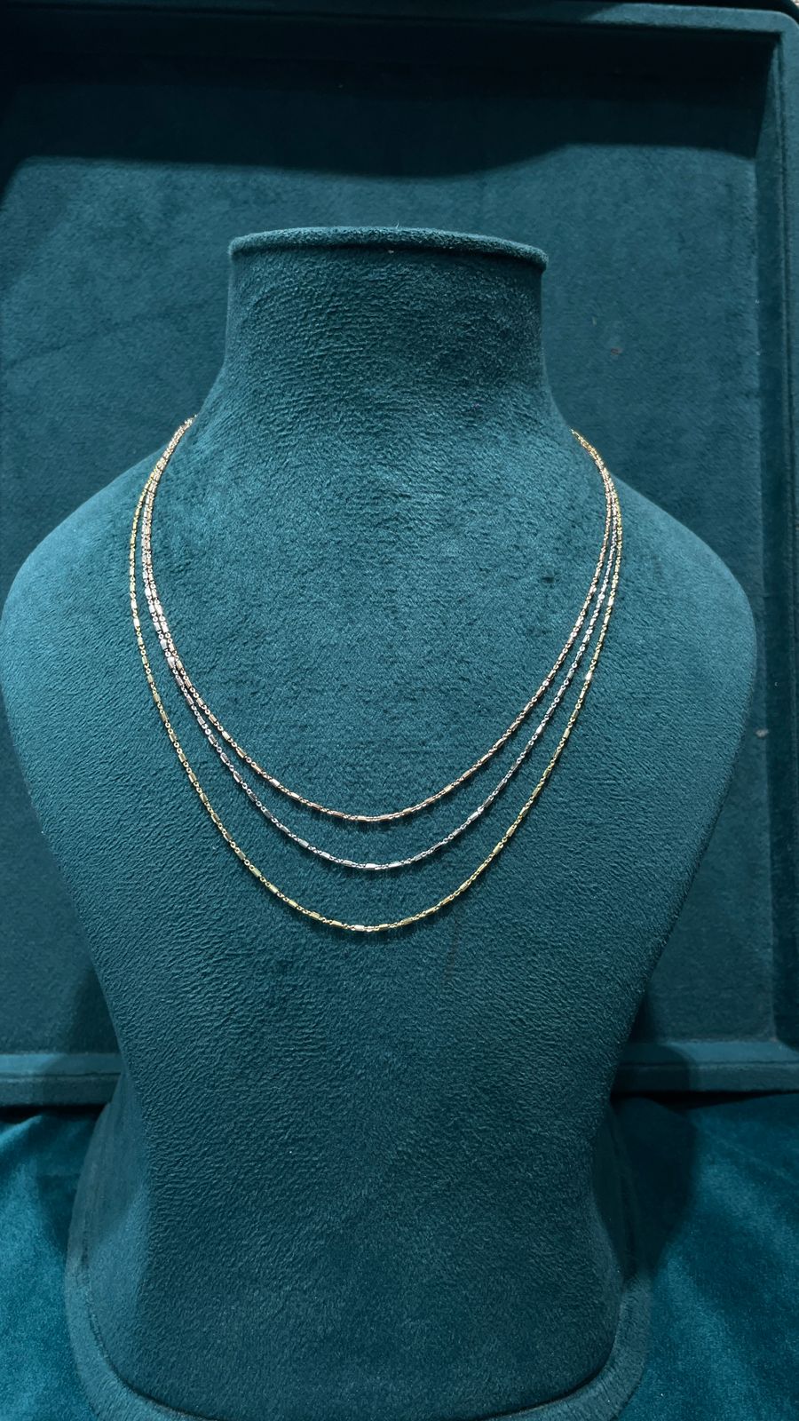 Triple Layered Silver Statement Chain