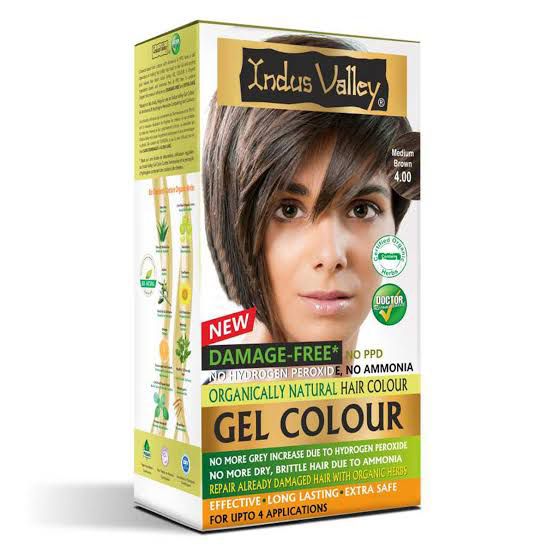 Indus Valley Gel Color Medium Brown - Hair Care