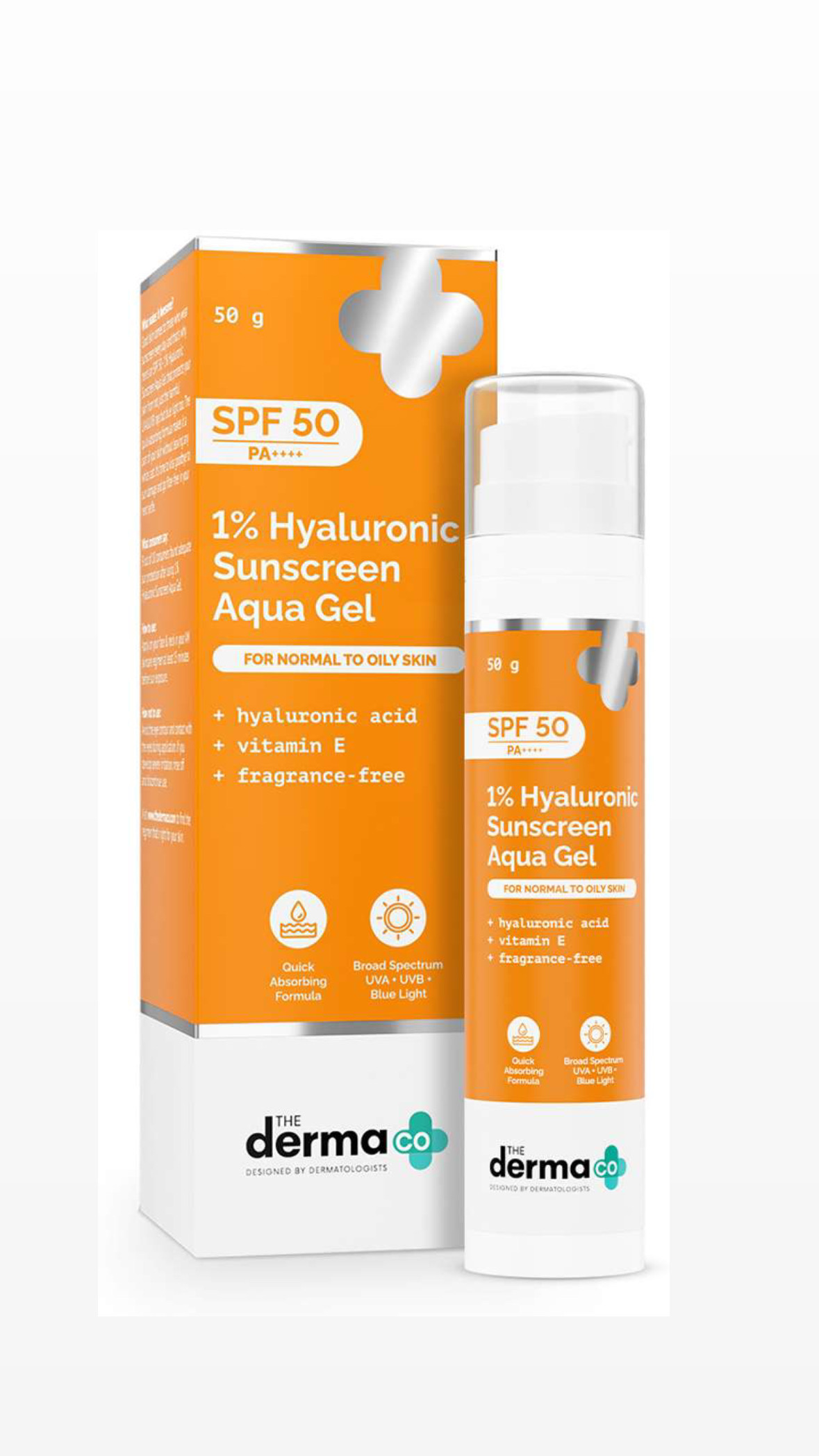 The Derma Co 1% Hyaluronic Sunscreen Aqua Gel 50g