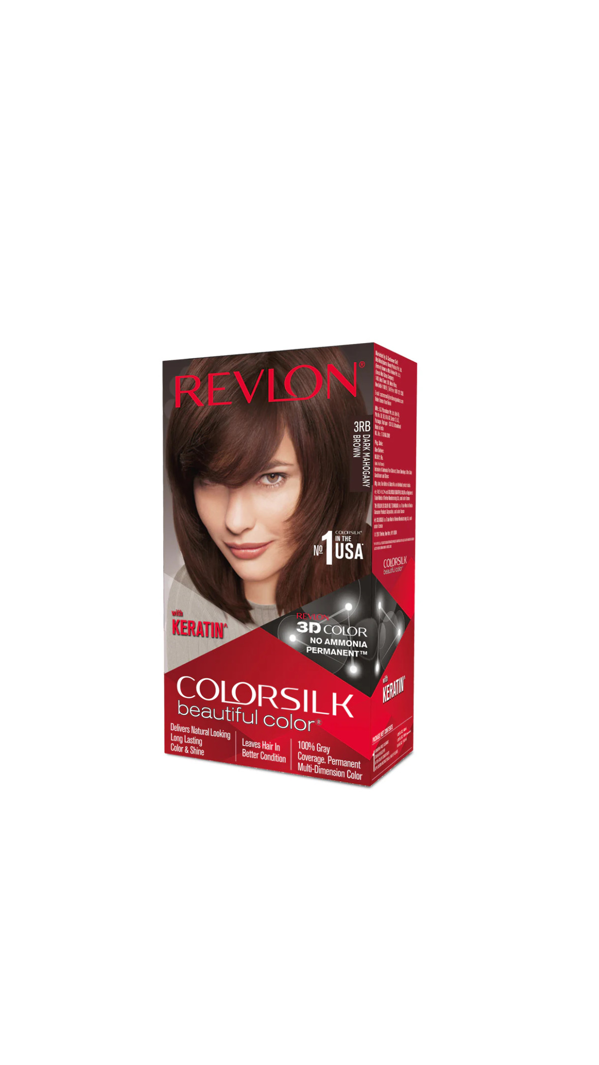 Revlon Color Silk Hair Color Dark Mahogany Brown- 3RB