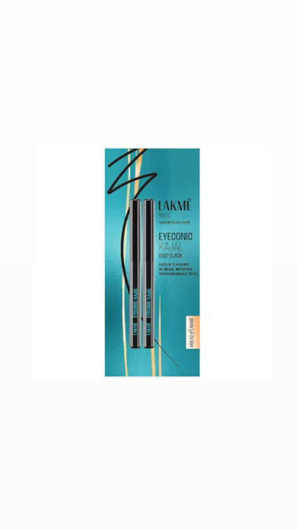Lakme Eyeconic Deep Black Kajal Pack of 2