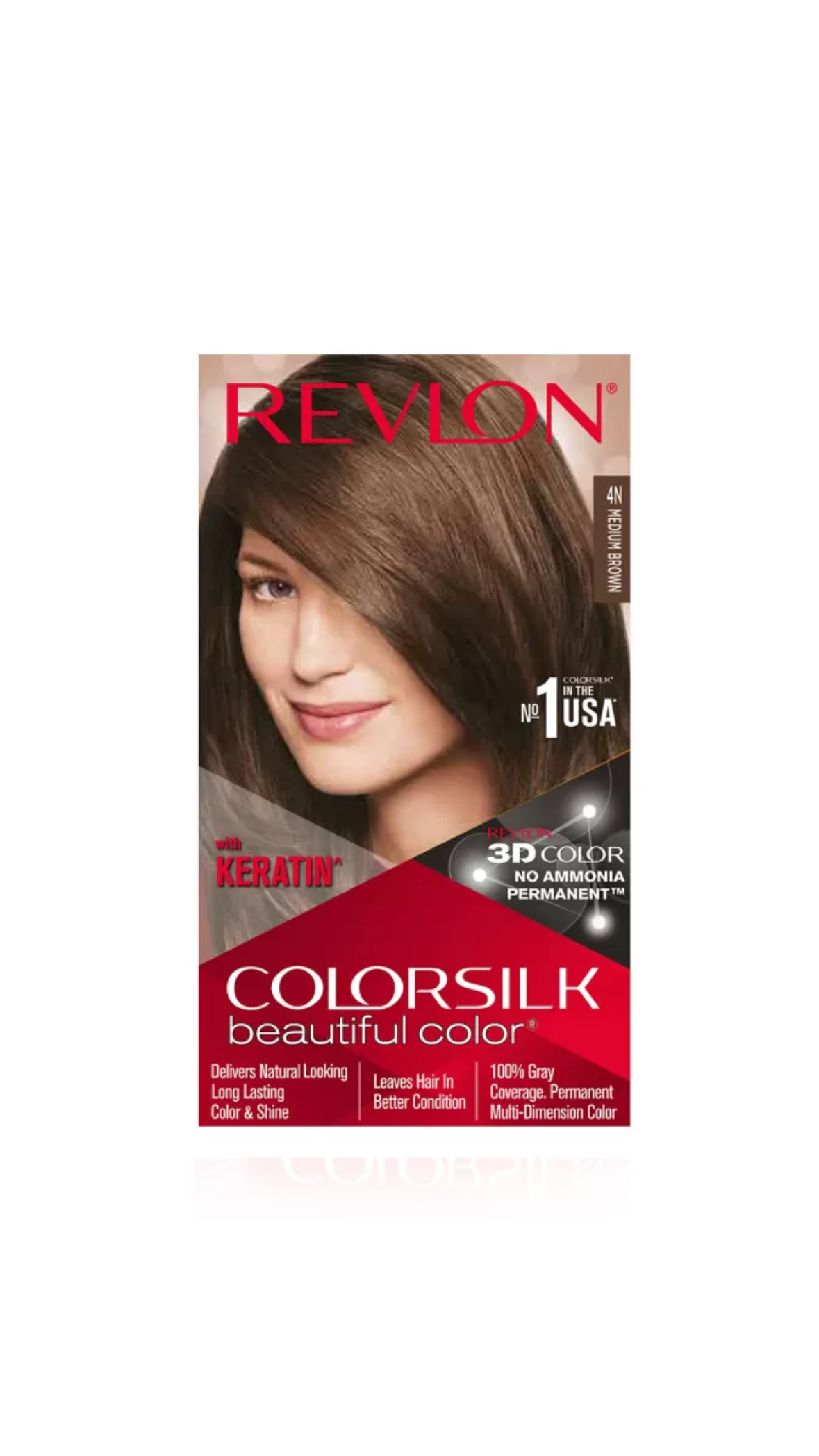 Revlon Color Silk Hair Color Medium Brown-4N