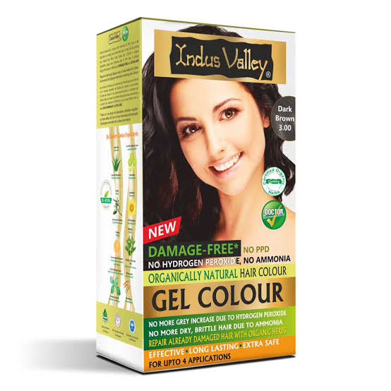Indus Valley Gel Color Dark Brown - Hair Care
