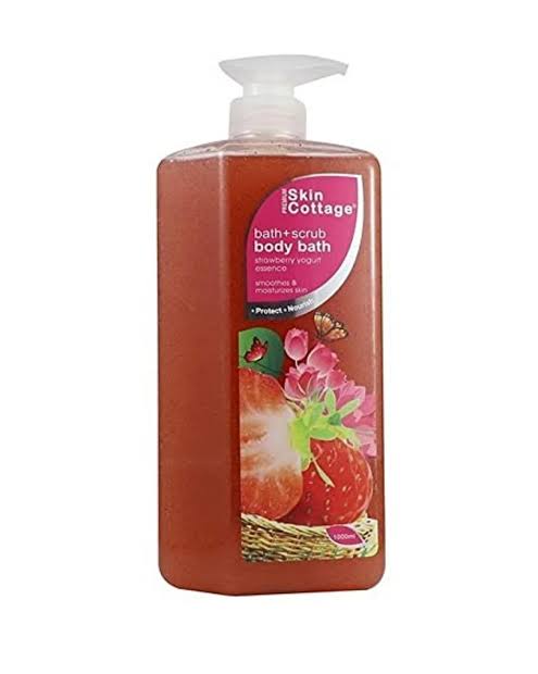 Skin Cottage Bath + Scrub Strawberry Yogurt - 