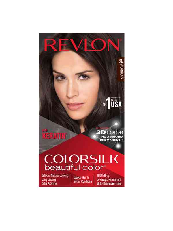 Revlon Color Silk Hair Color Brown Black- 2N