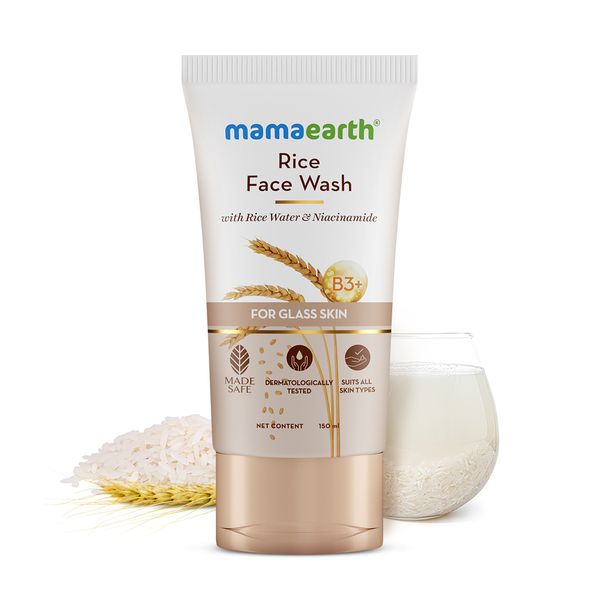 Mamaearth Rice Dewy Bright Face Wash