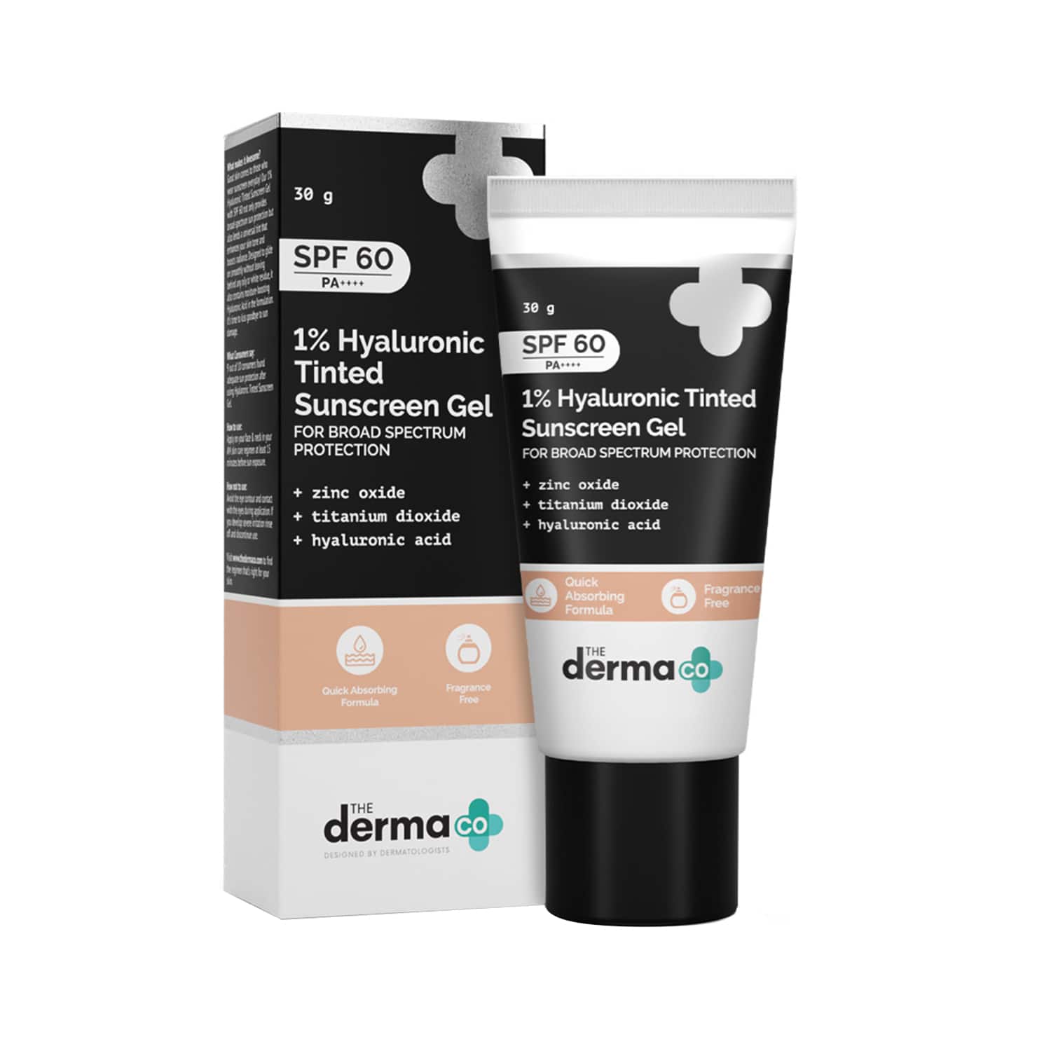 The Derma Co 1% Hyaluronic Tinted Sunscreen Gel