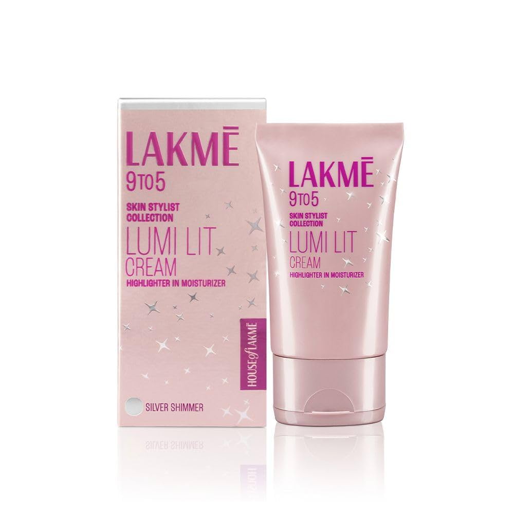 Lakme 9 to 5 Lumi Lit Cream Silver Shimmer 30gms