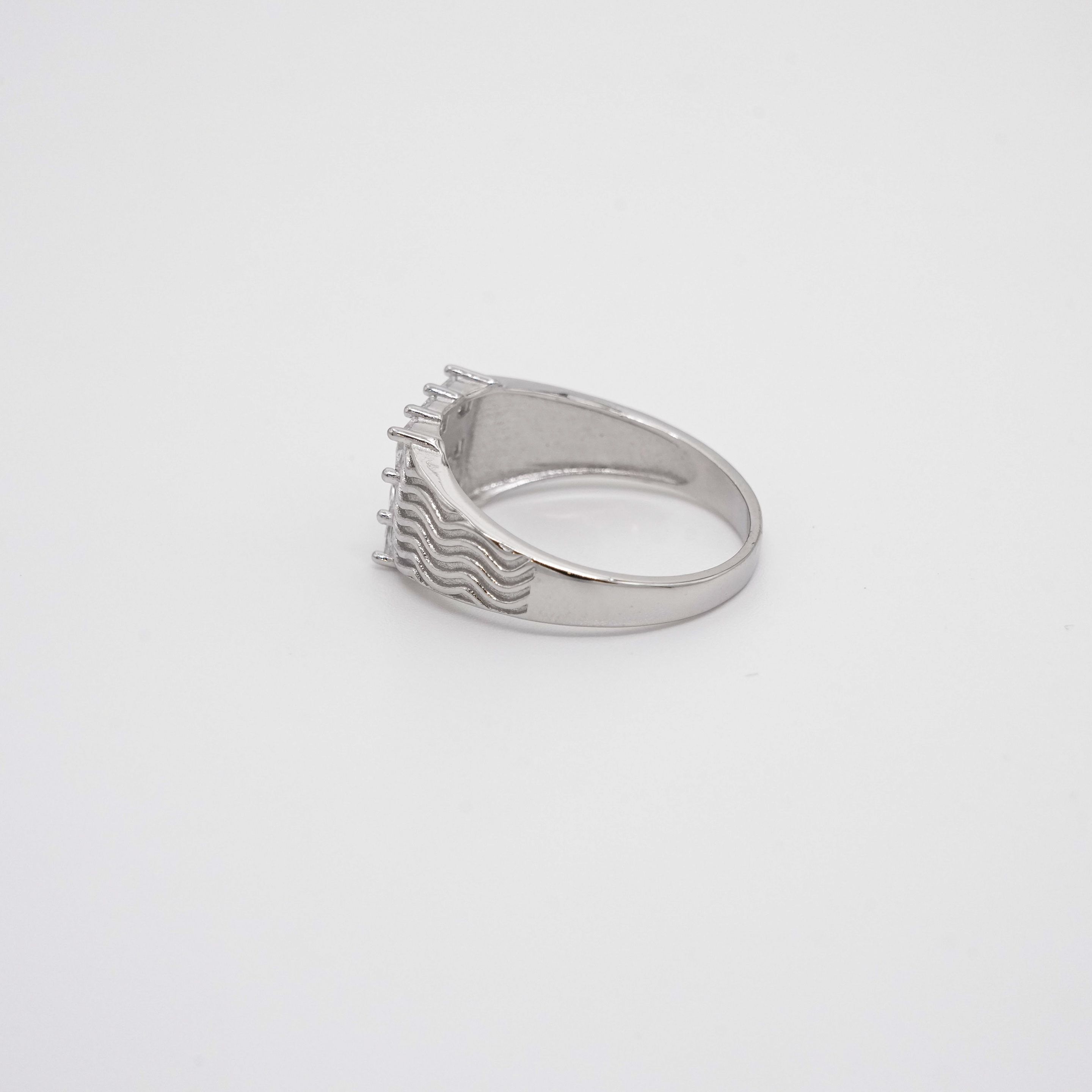 Arham Silver Palace - Silver Stone Ring