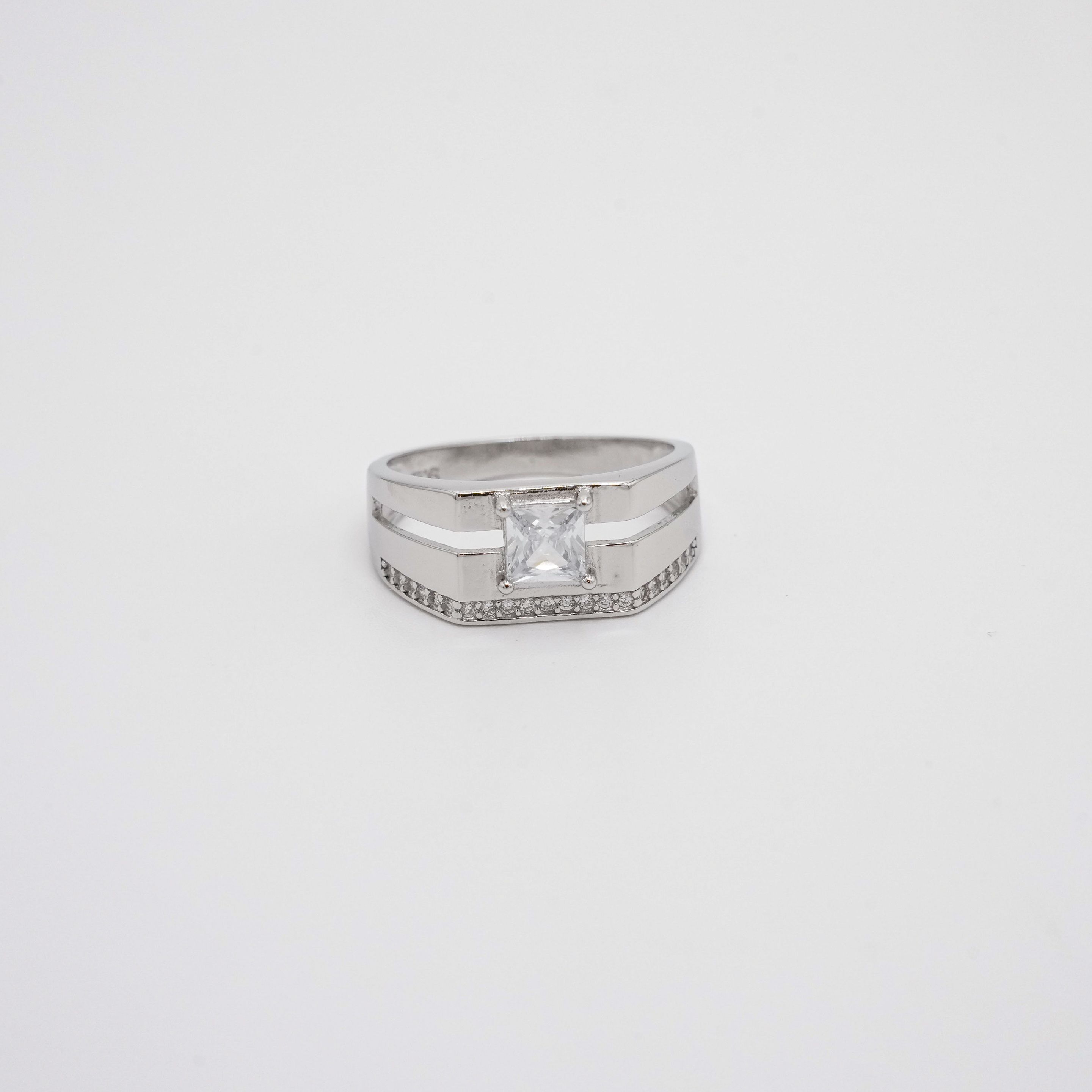 Arham Silver Palace - Silver Square Ring