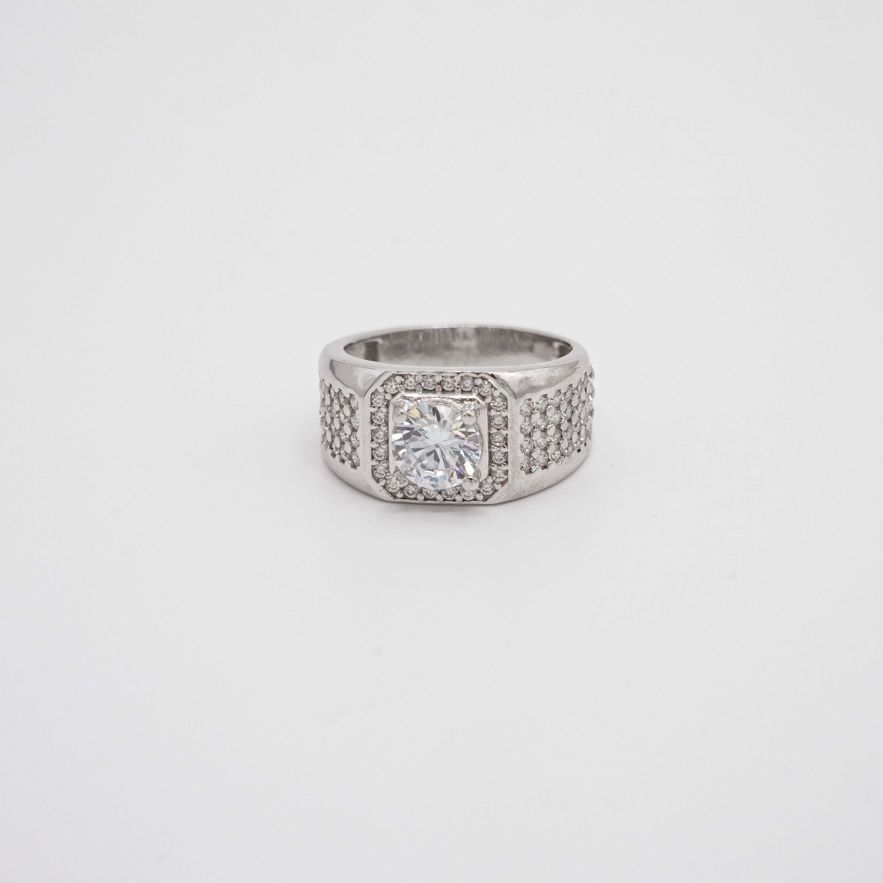 Arham Silver Palace - Silver Stone Ring