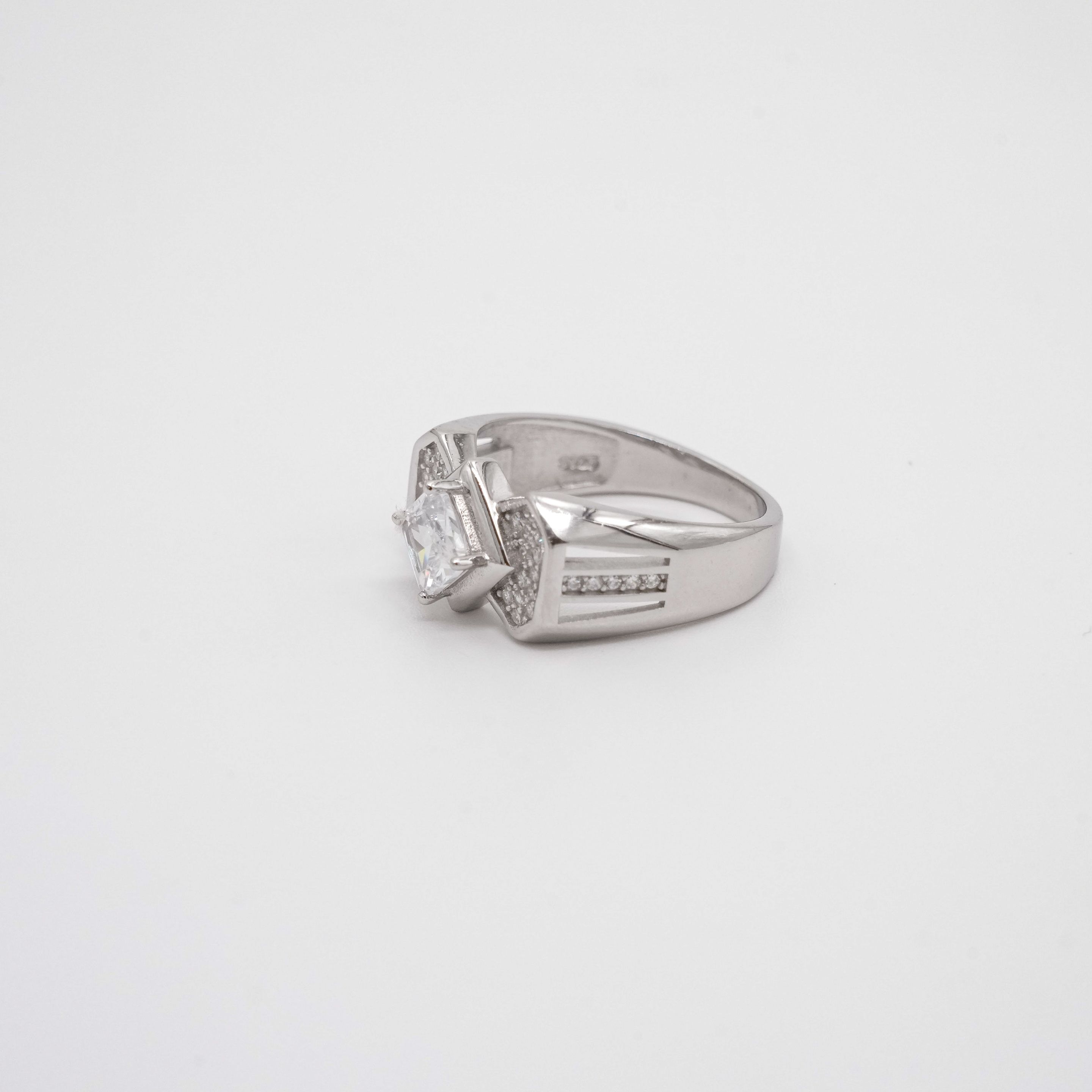Arham Silver Palace - Silver Square Ring