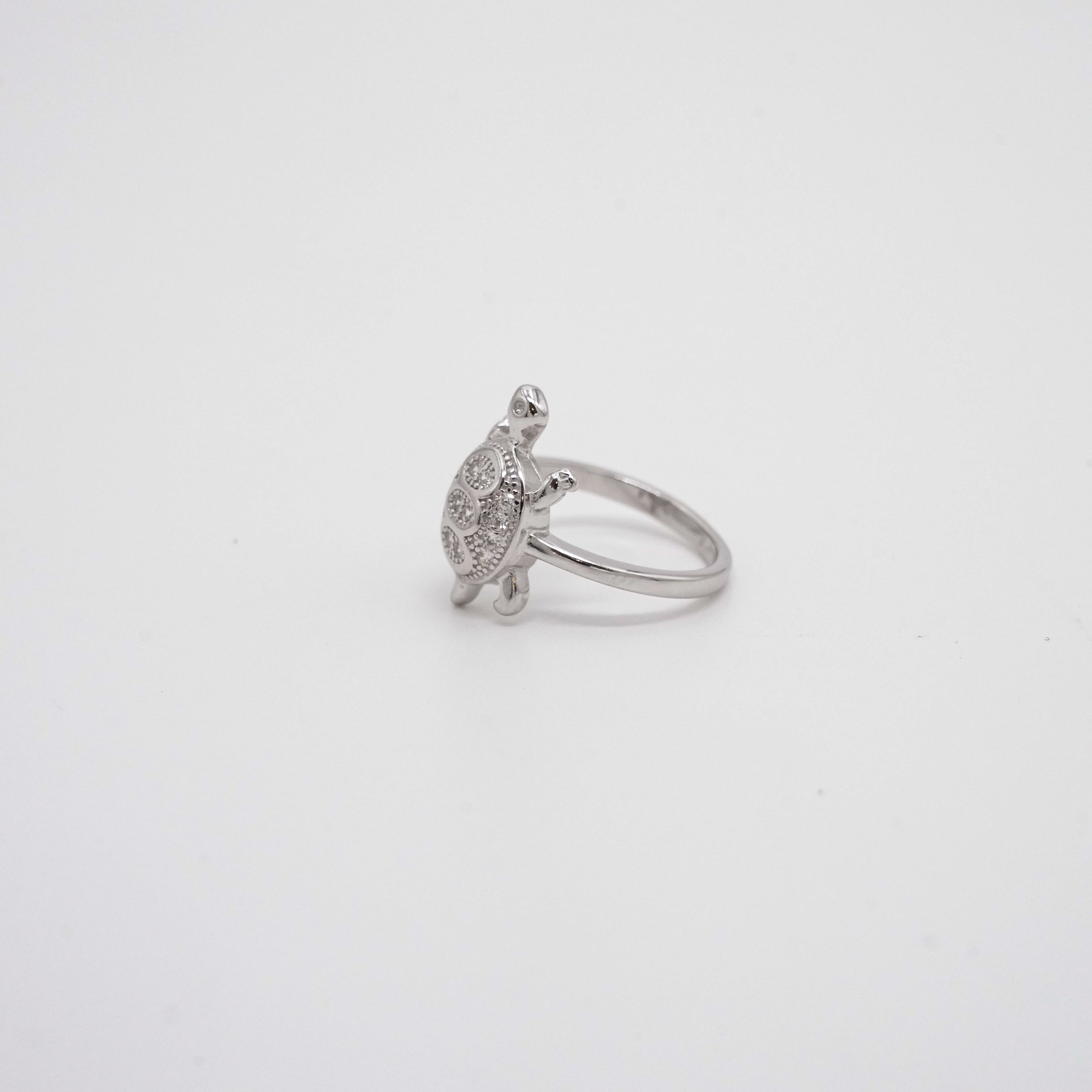 Silver Turtle Ring
