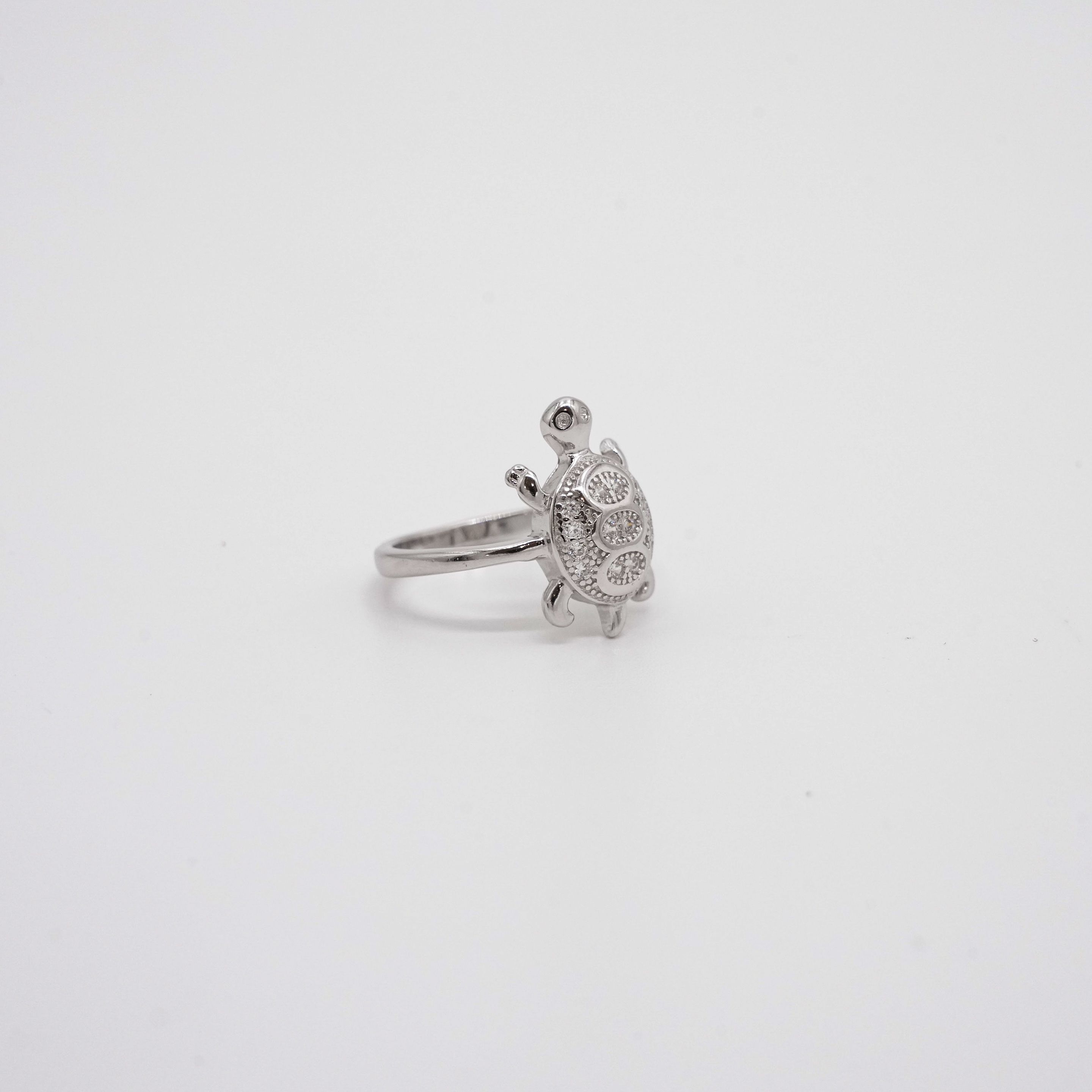 Silver Turtle Ring