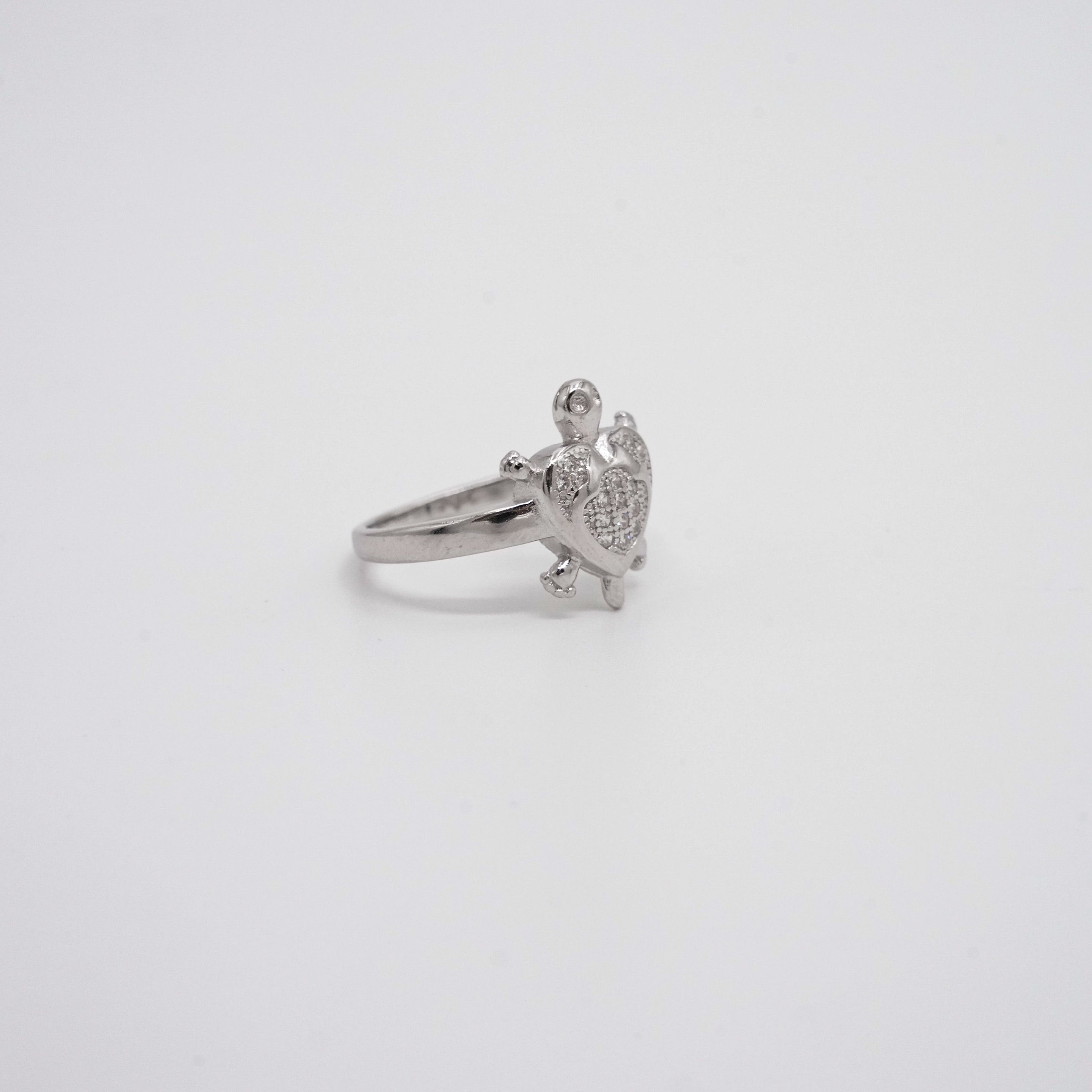 Silver Turtle Ring