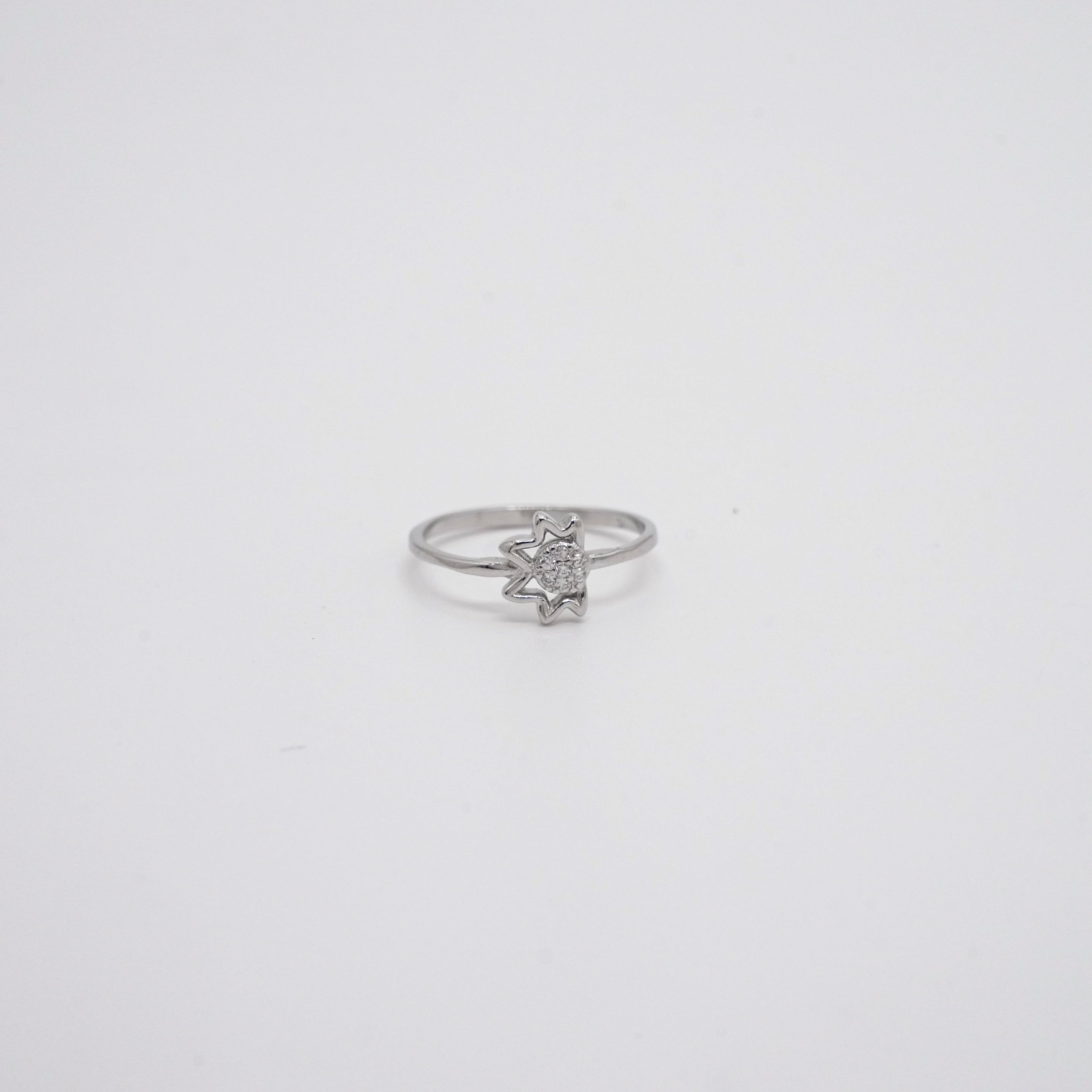 Arham Silver Palace - Silver Flower Ring