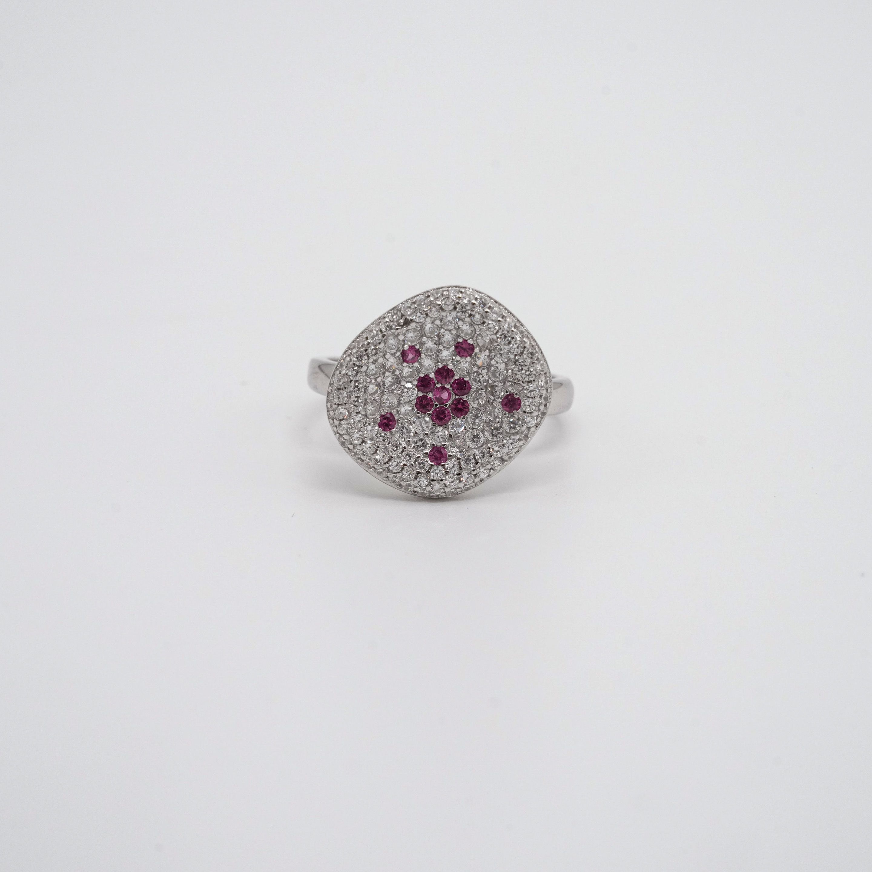Arham Silver Palace - Silver Pave Ring