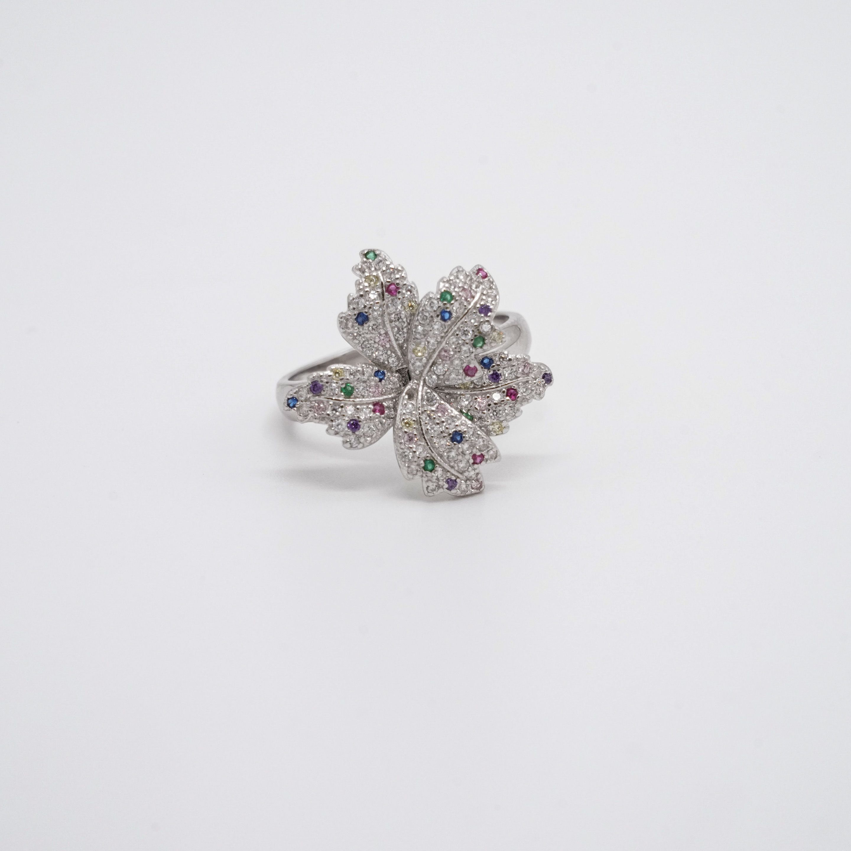 Arham Silver Palace - Silver Flower Ring