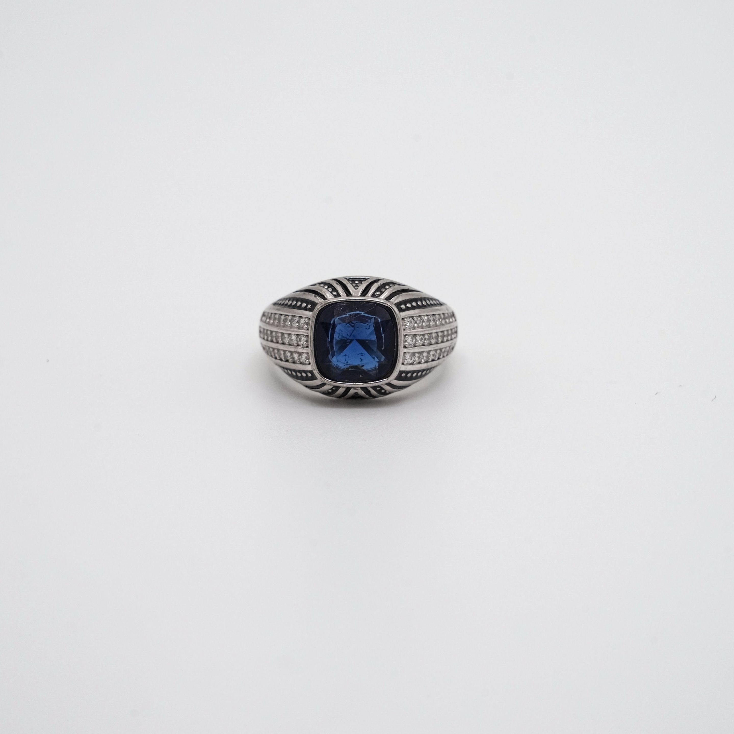 Arham Silver Palace - Silver Blue Ring