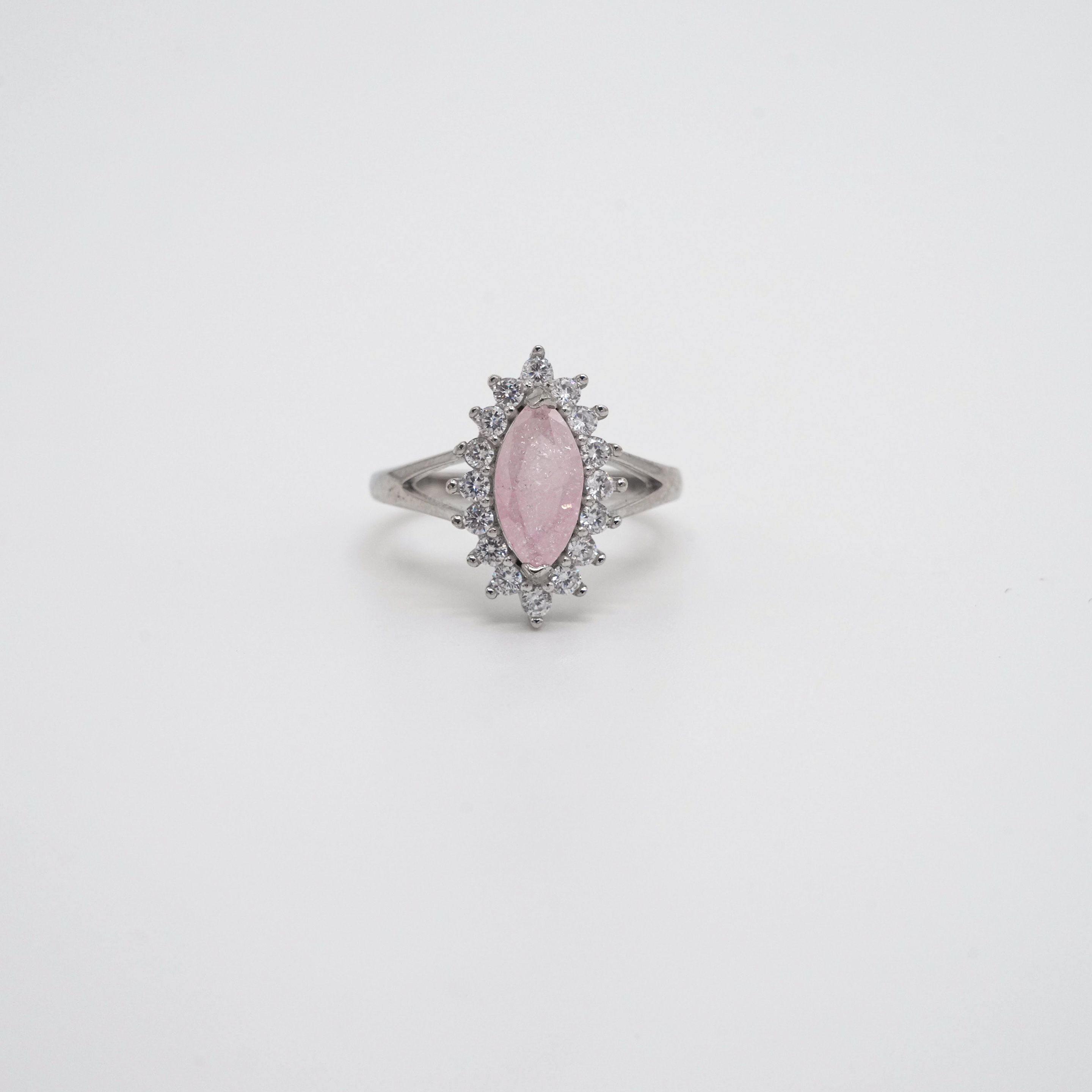Arham Silver Palace - Silver Pink Ring