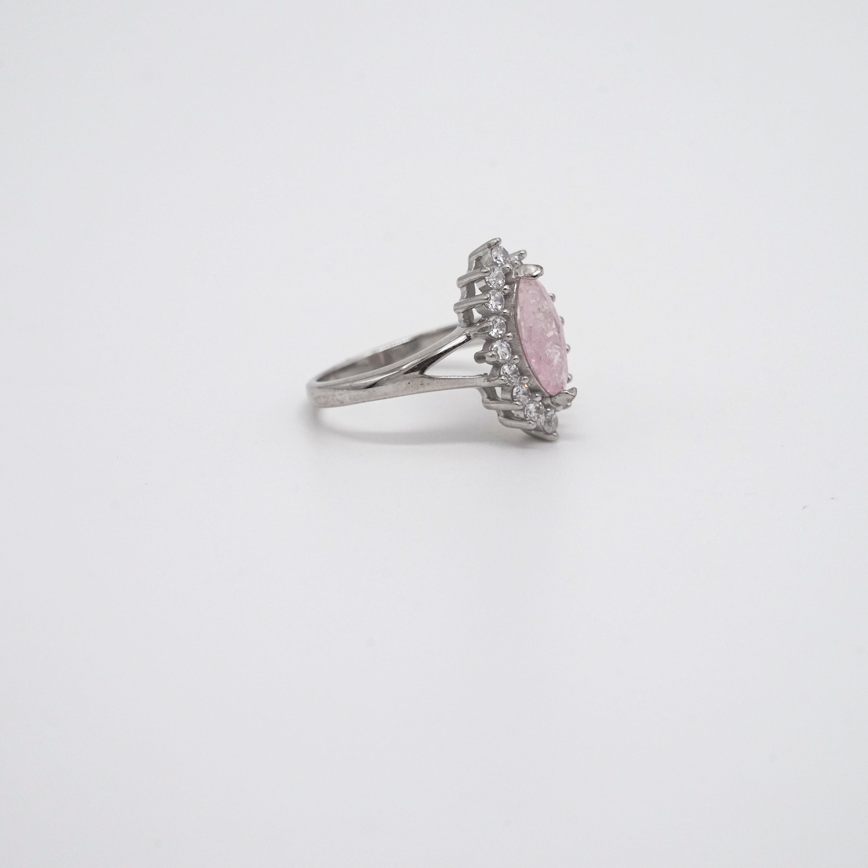 Arham Silver Palace - Silver Pink Ring