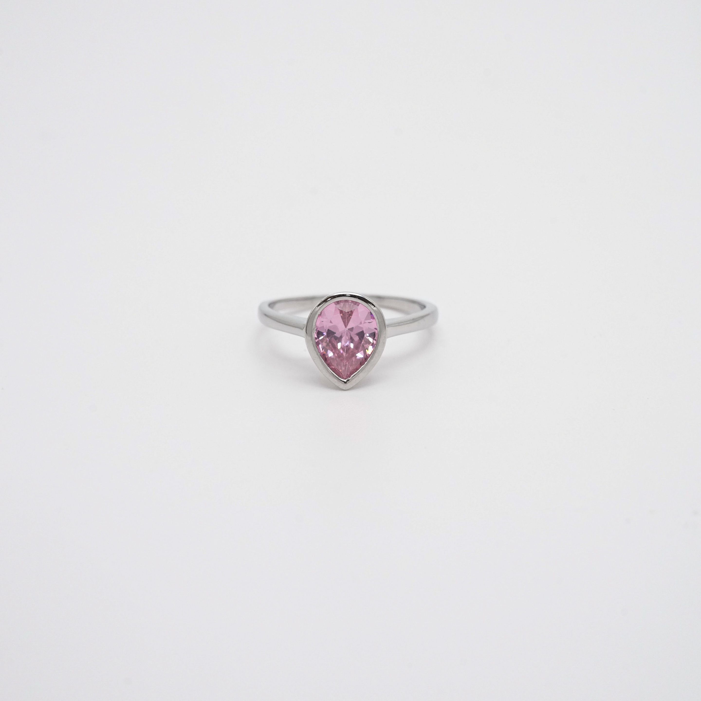Arham Silver Palace - Silver Pink Ring