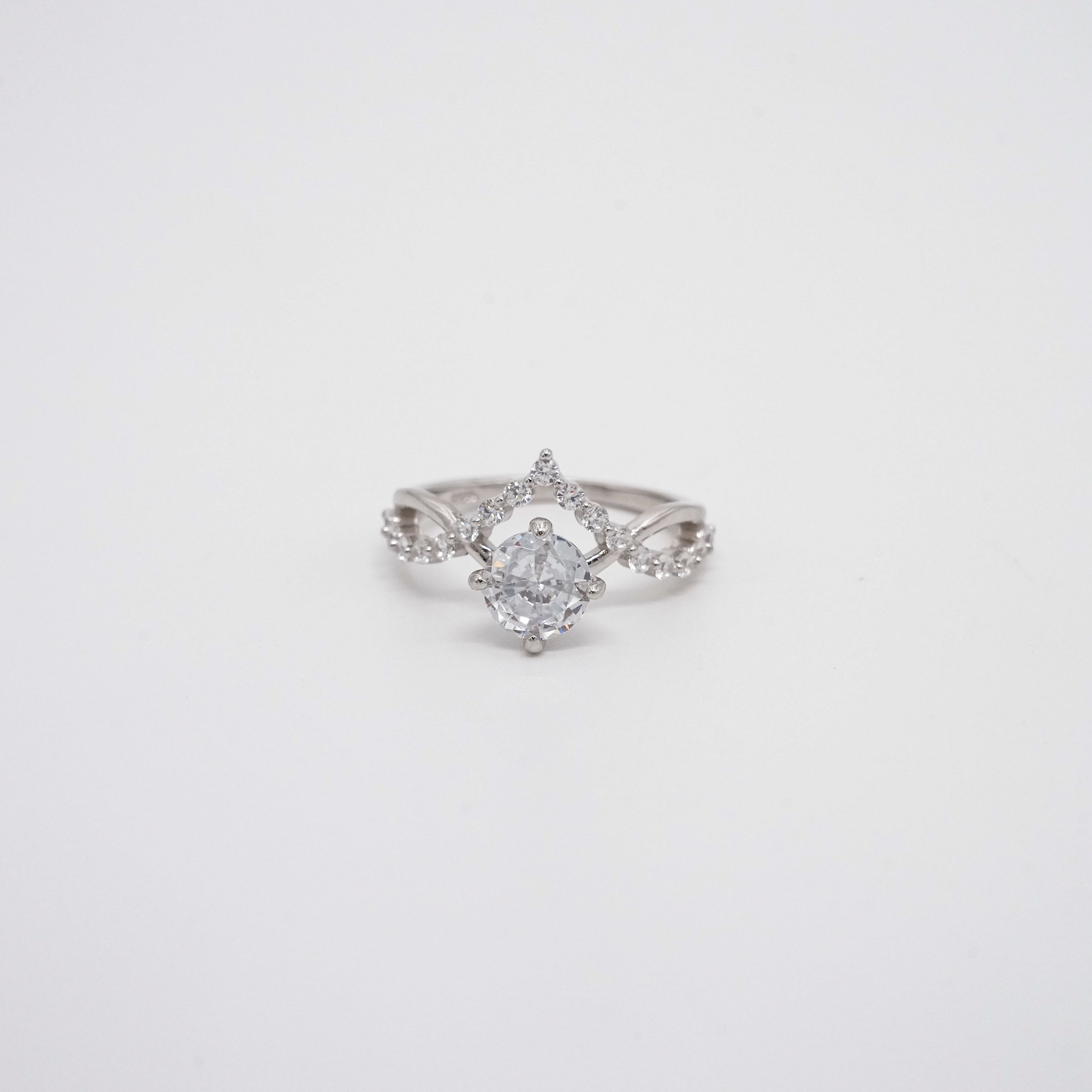 Arham Silver Palace - Silver Stone Ring