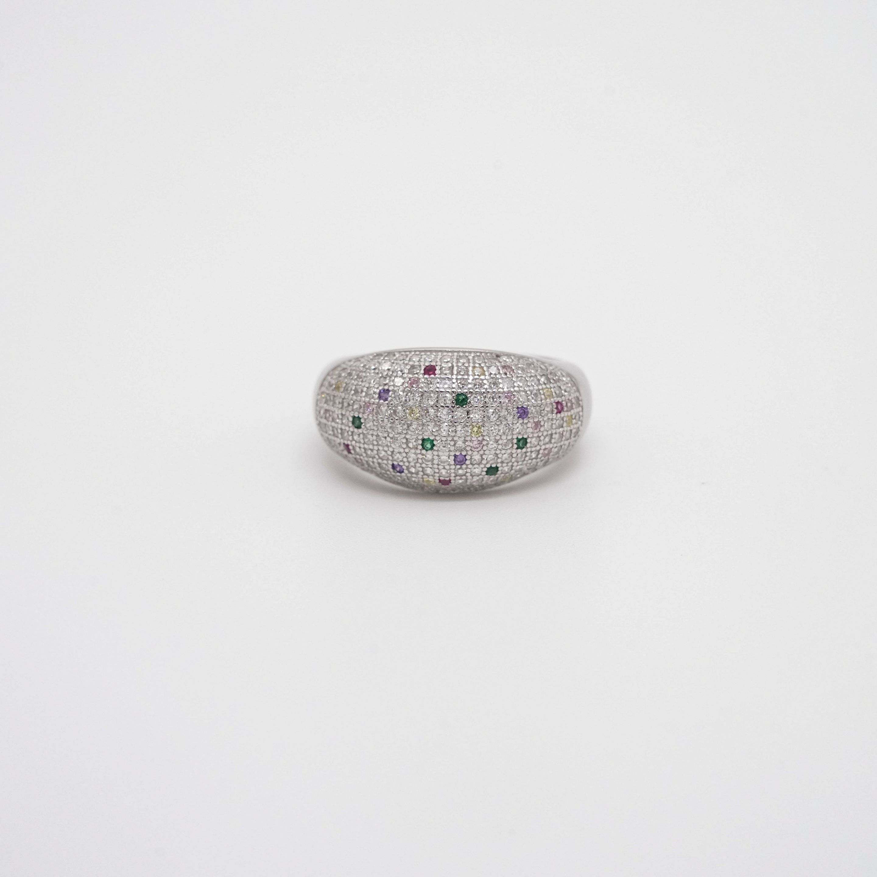 Arham Silver Palace - Silver Cluster Ring