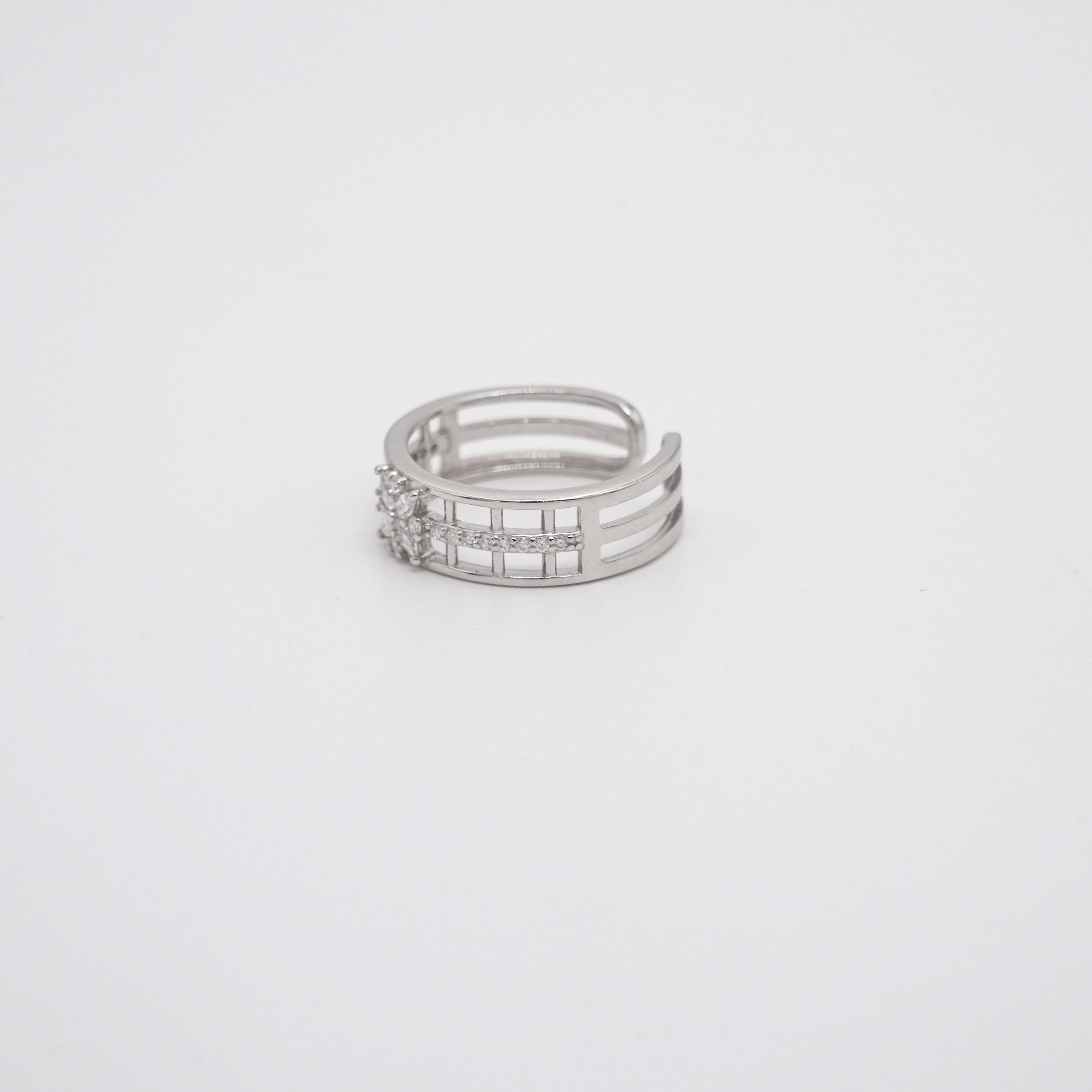 Arham Silver Palace - Silver Cage Ring