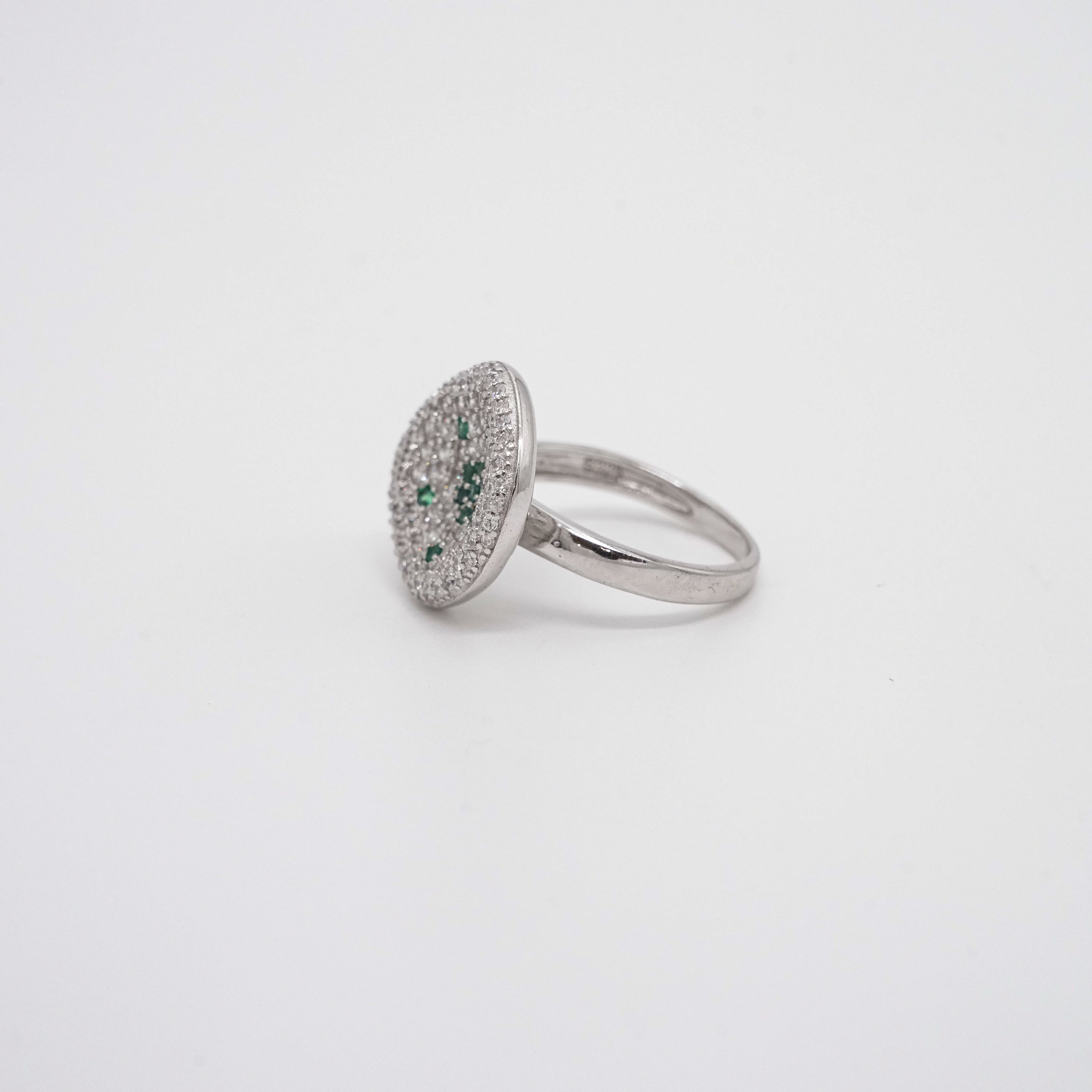 Arham Silver Palace - Silver Stone Ring