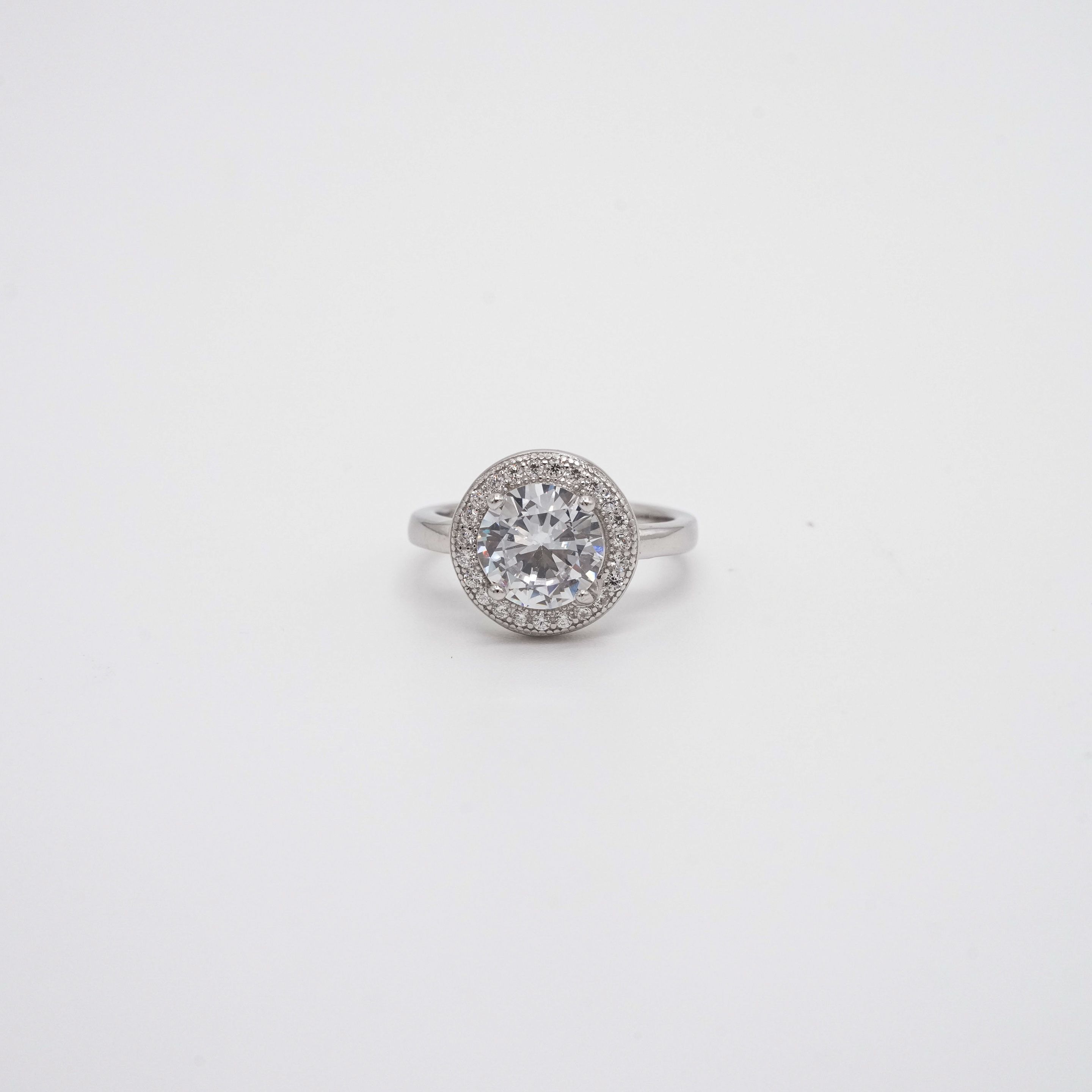 Arham Silver Palace - Silver Halo Ring