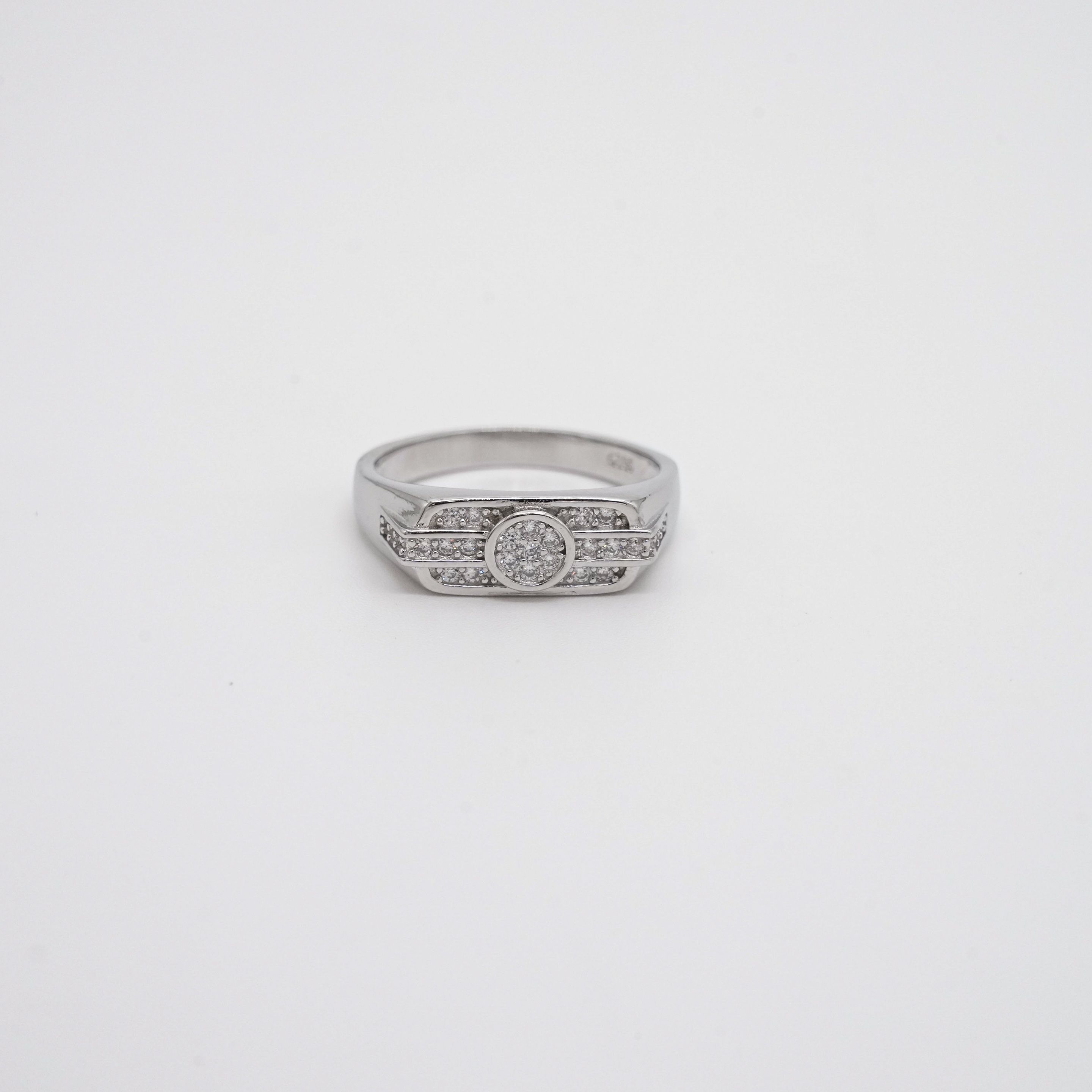 Arham Silver Palace - Silver Stone Ring