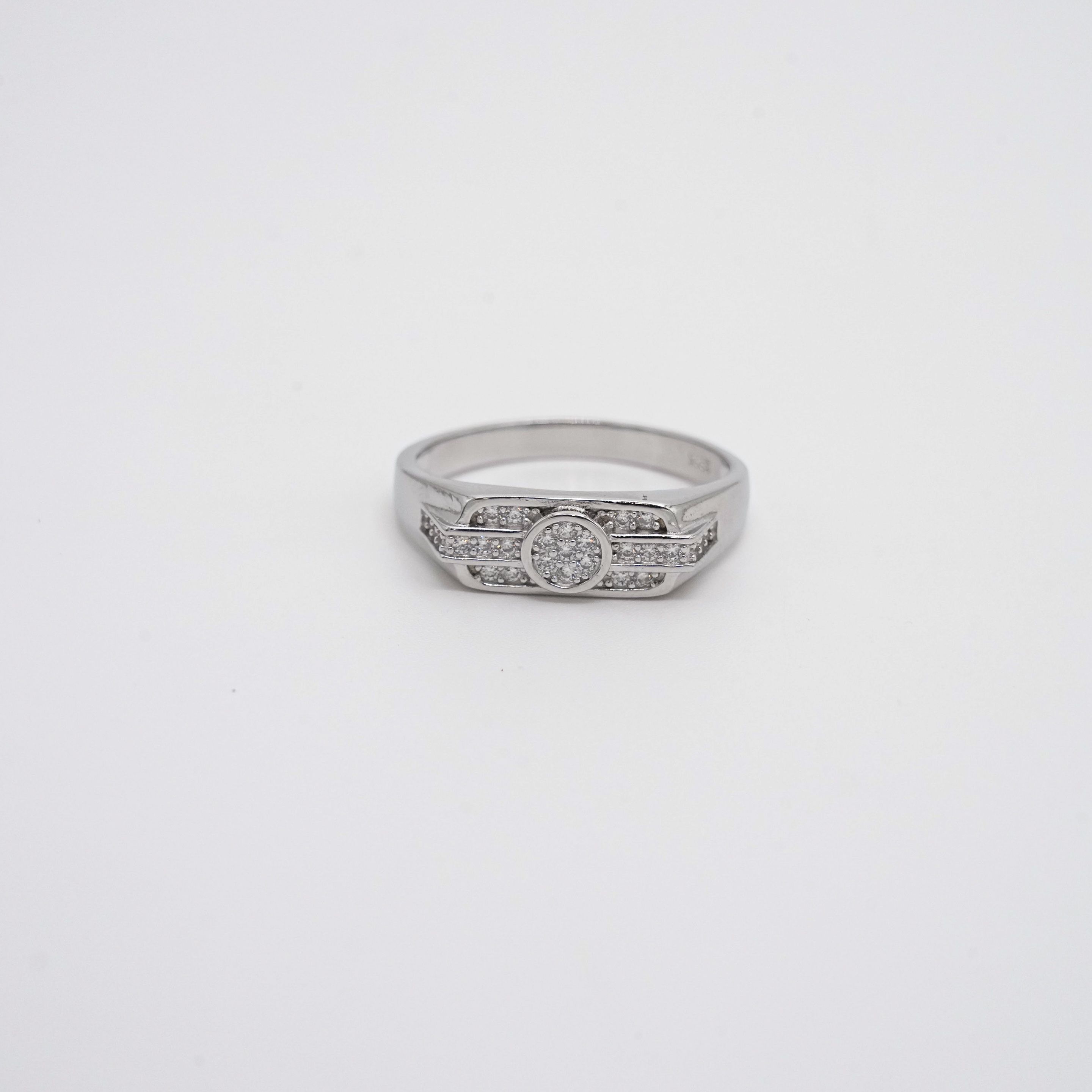 Arham Silver Palace - Silver Stone Ring