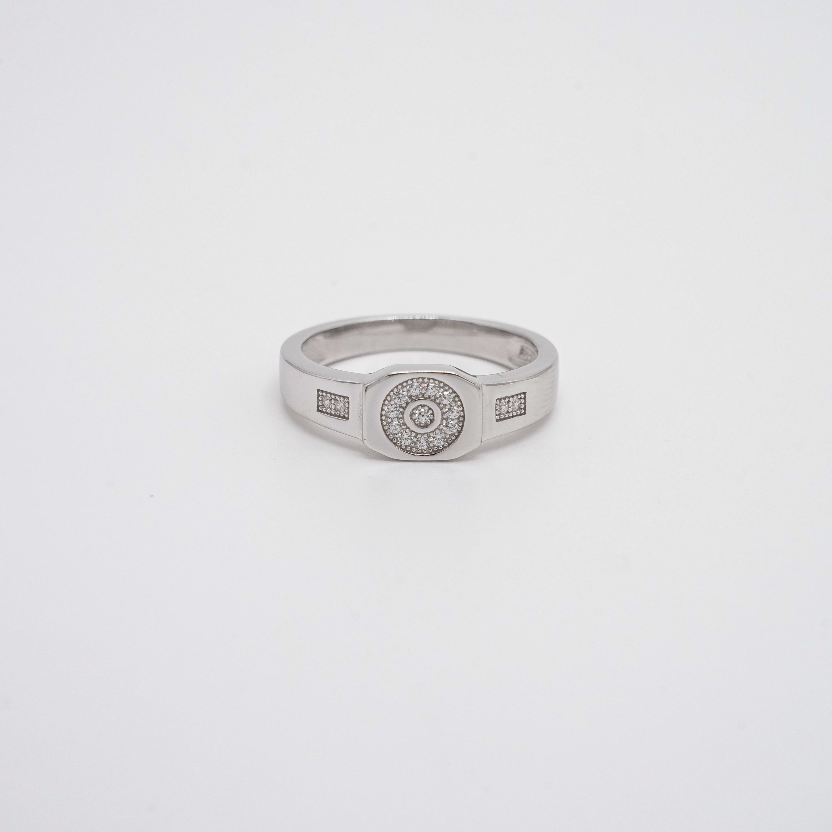 Arham Silver Palace - Silver Stone Ring
