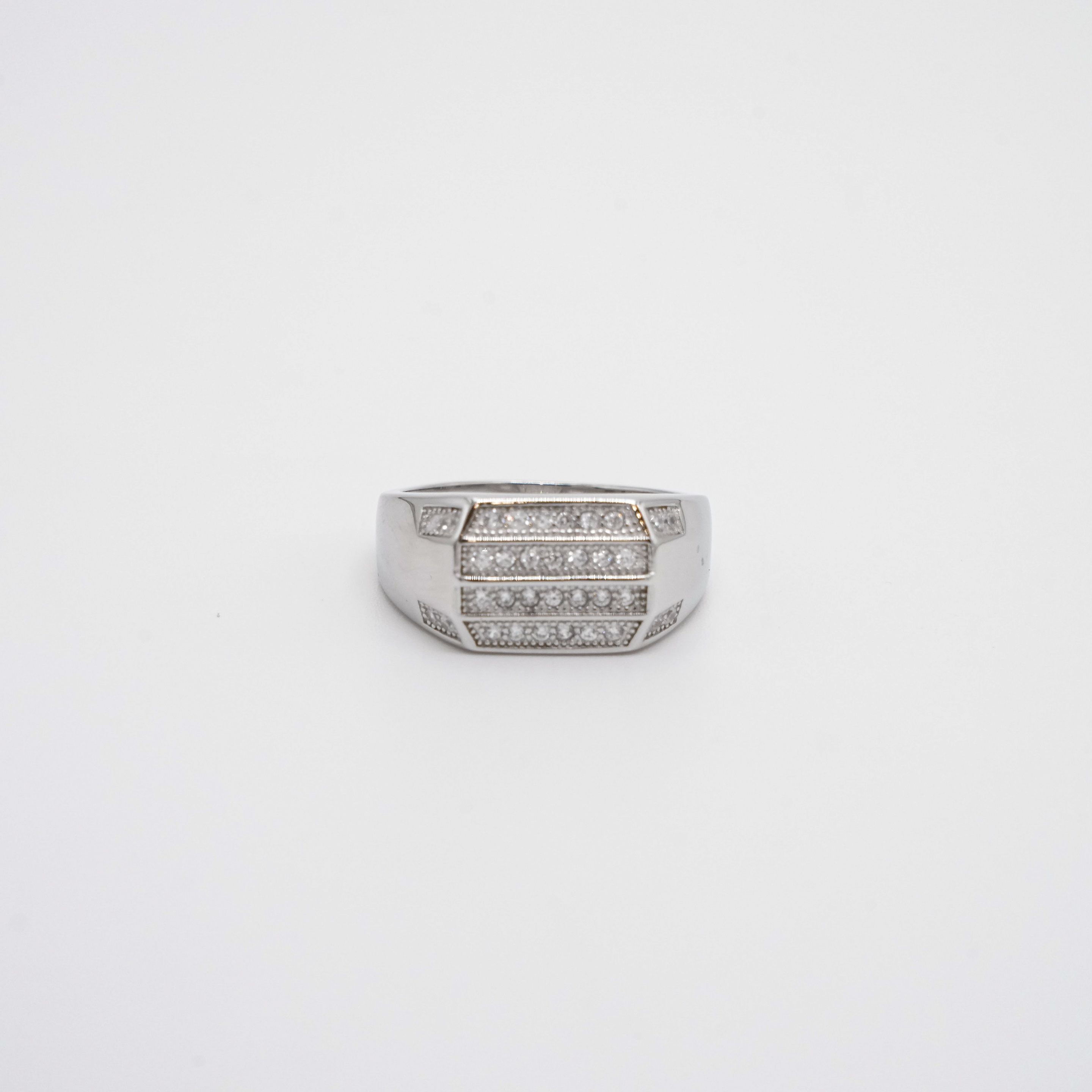 Arham Silver Palace - Silver Stone Ring