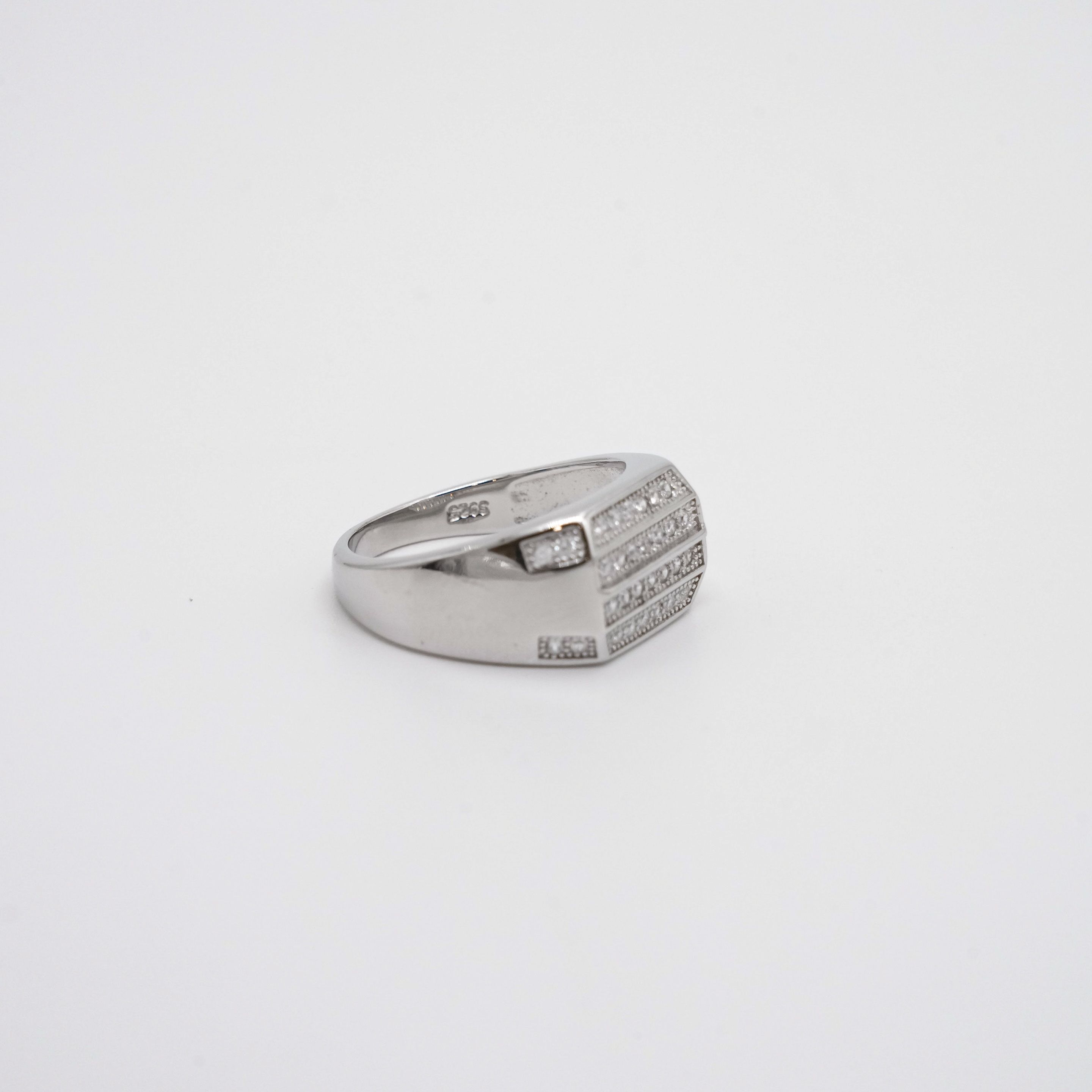 Arham Silver Palace - Silver Stone Ring
