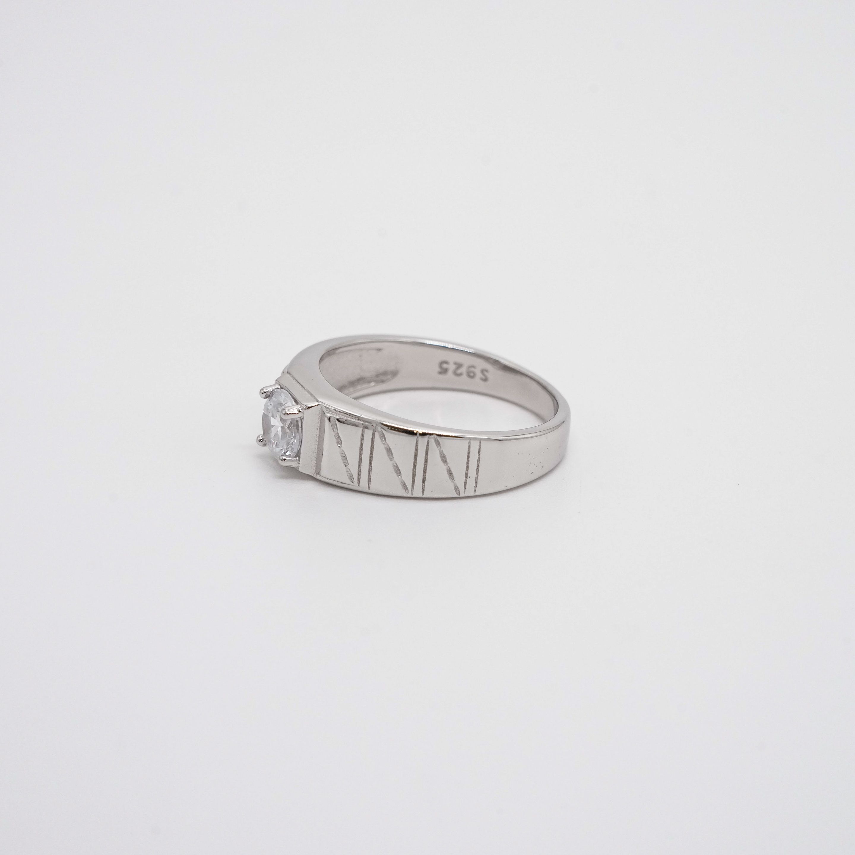 Arham Silver Palace - Silver Stone Ring