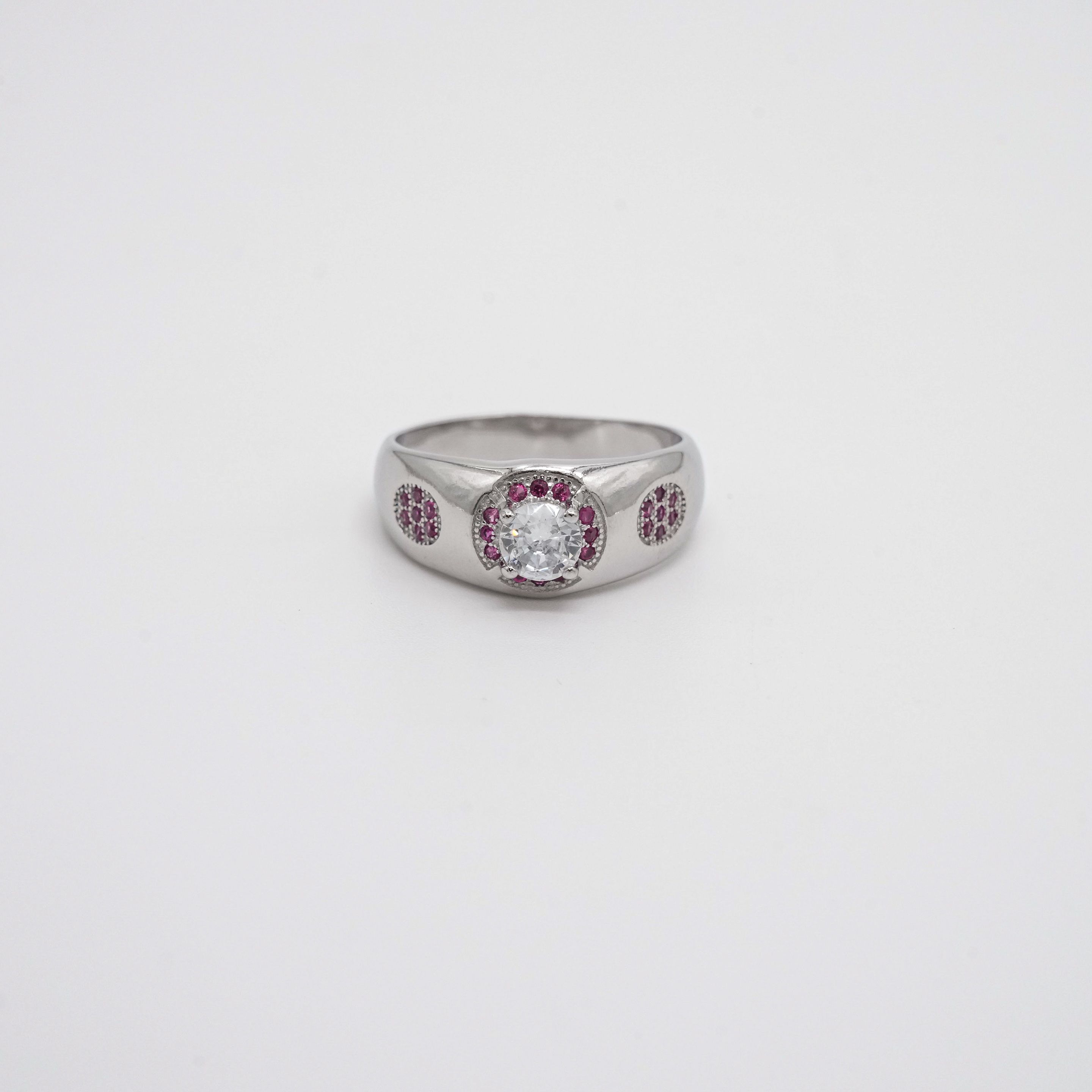 Arham Silver Palace - Silver Stone Ring
