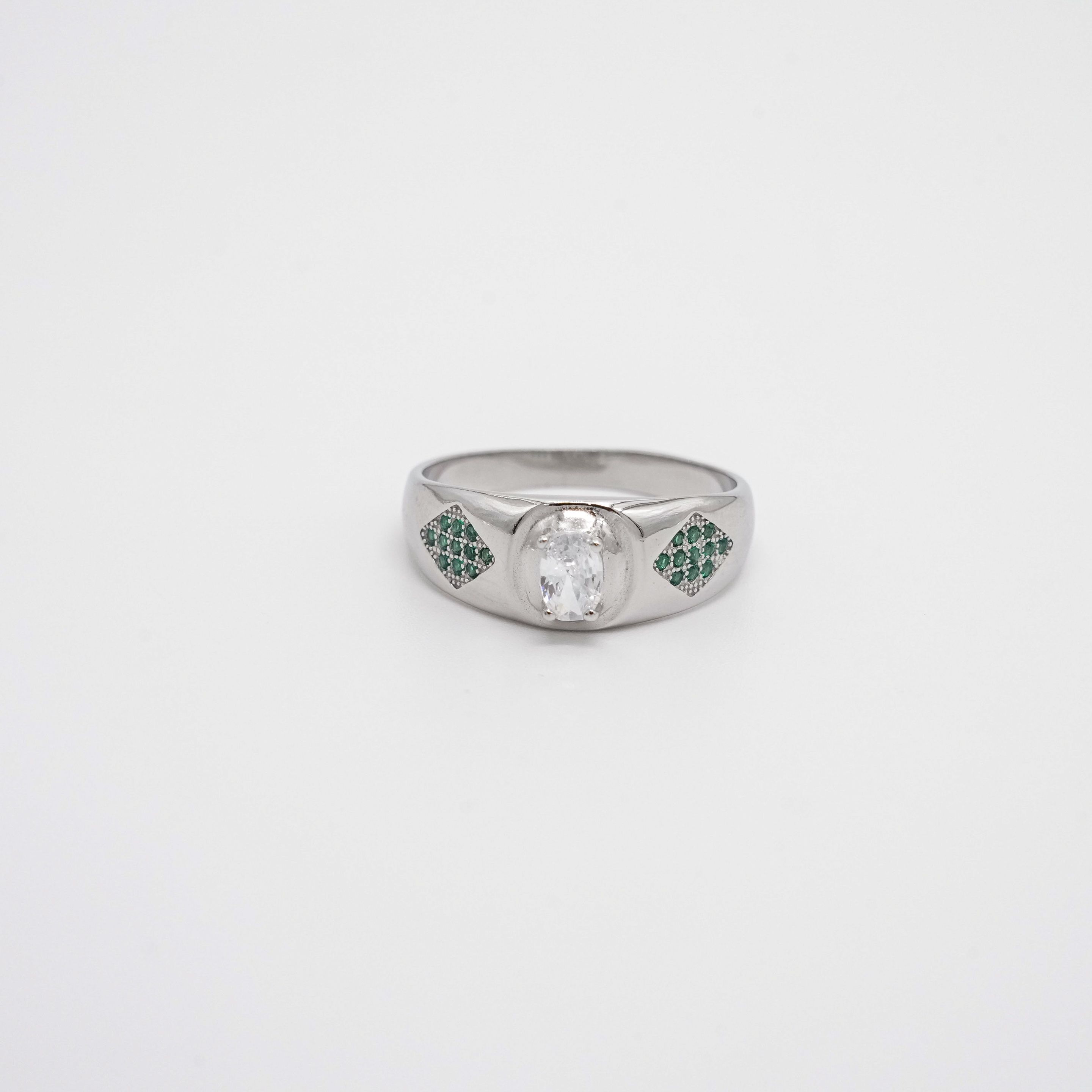 Arham Silver Palace - Silver Gemstone Ring