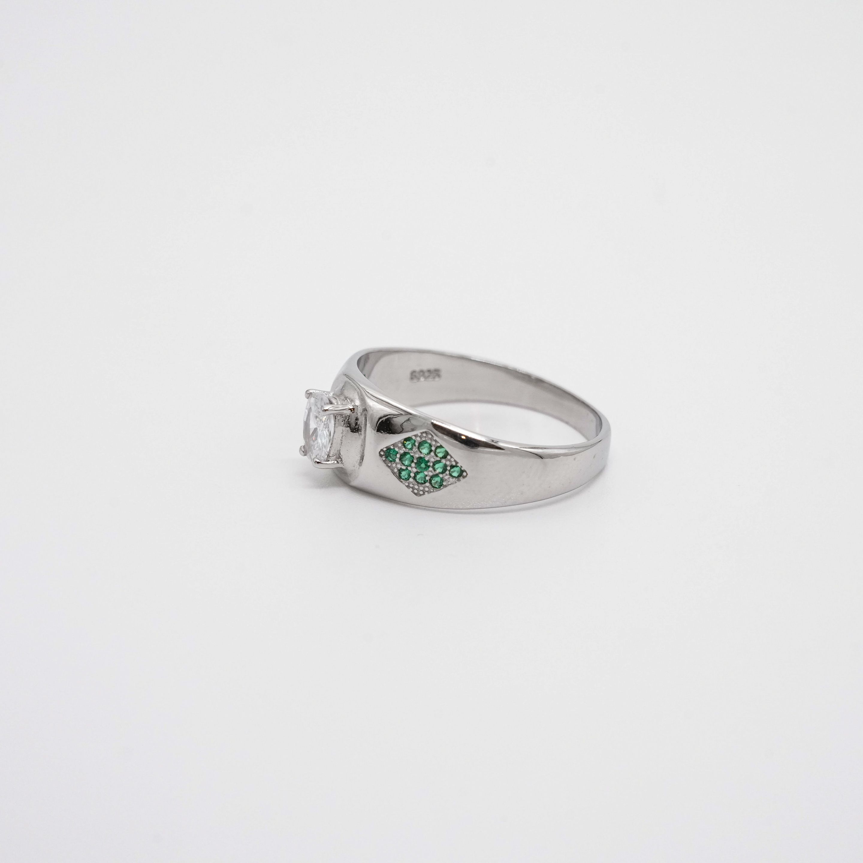 Arham Silver Palace - Silver Gemstone Ring