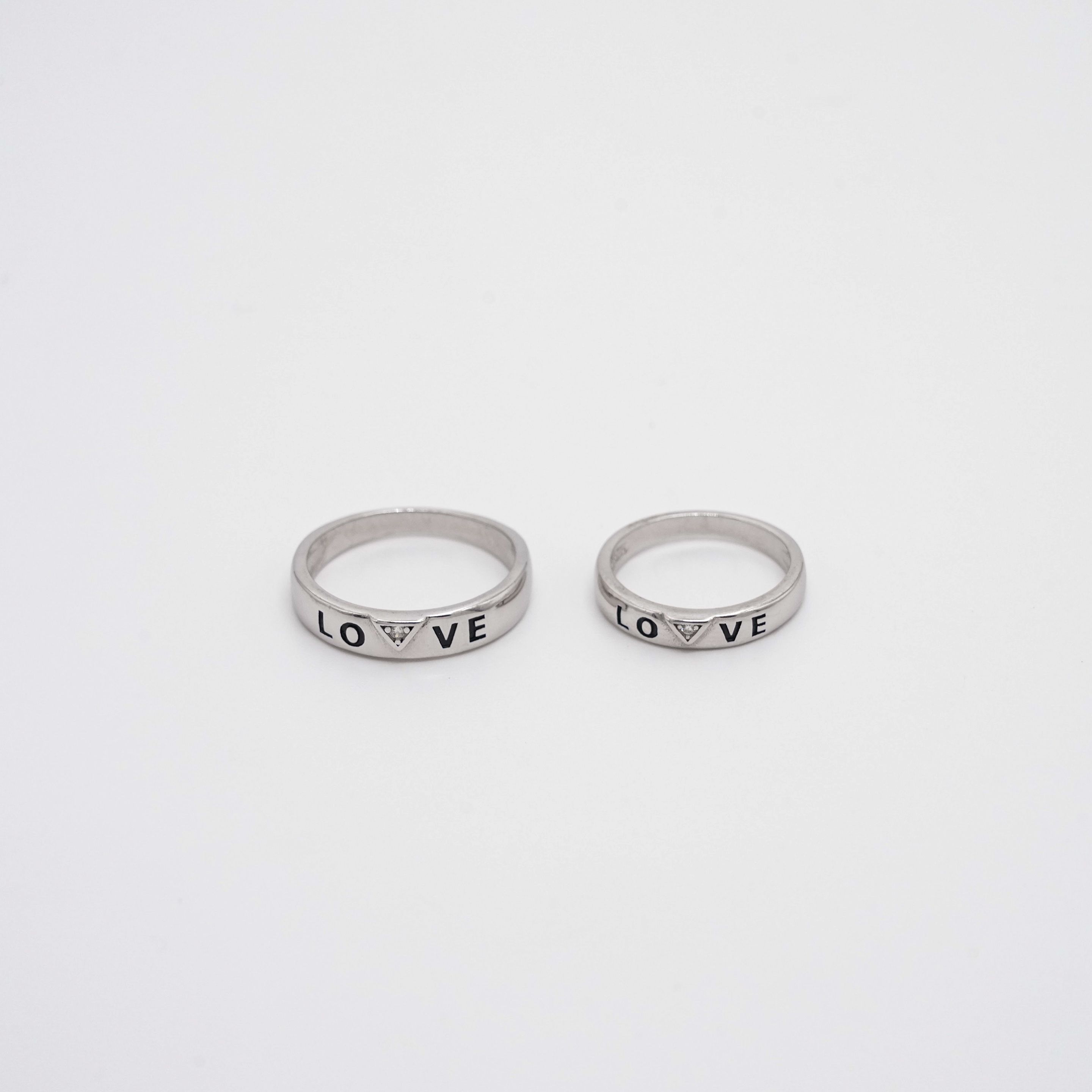 Arham Silver Palace - Silver Love Rings