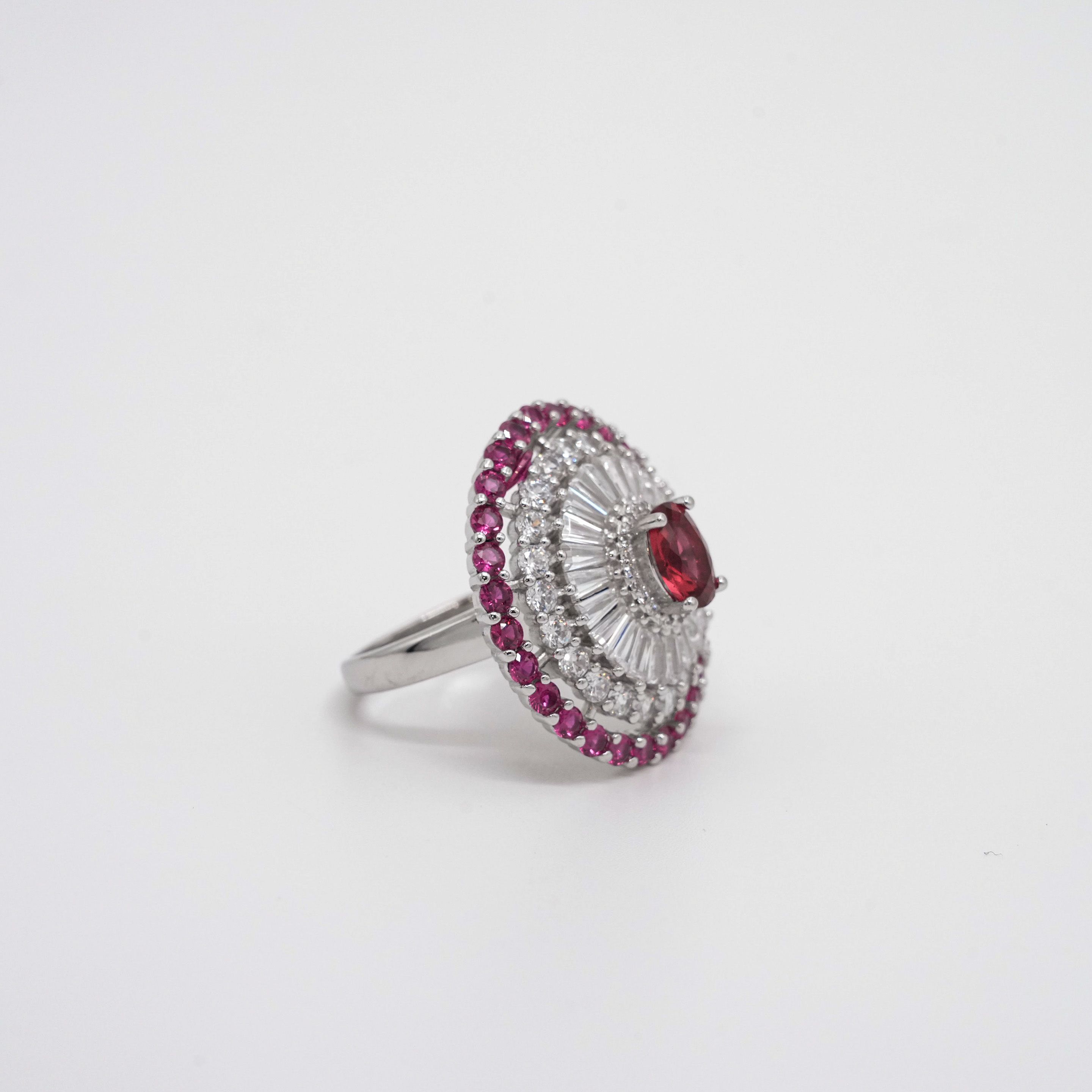 Arham Silver Palace - Silver Stone Ring